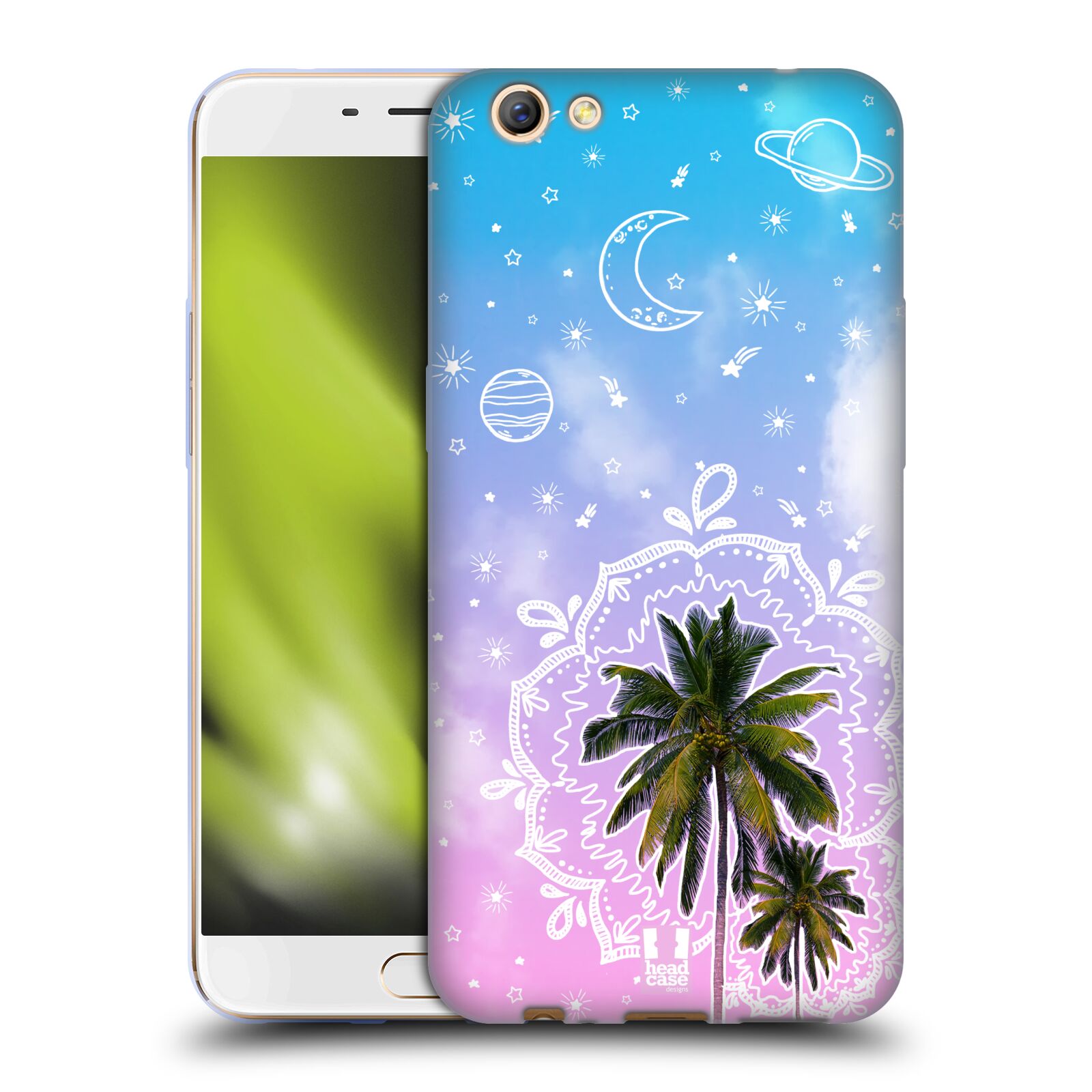 FUNDA HEAD CASE DESIGNS CON DIBUJO DE DOODLE DREAM GEL SUAVE PARA TELÉFONOS OPPO - Imagen 8 de 10