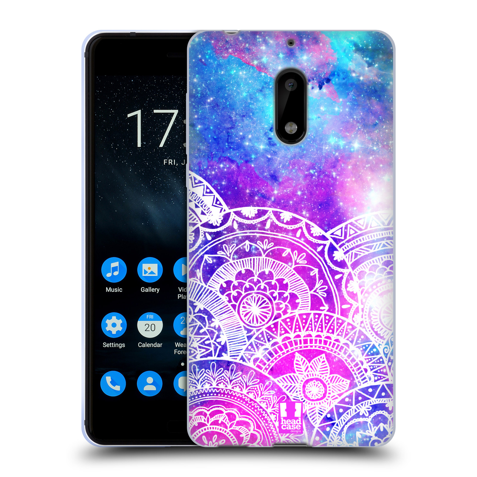FUNDA HEAD CASE DESIGNS CON DIBUJO DE DOODLE DREAM GEL SUAVE Y FONDO DE PANTALLA PARA TELÉFONOS NOKIA 1 - Imagen 9 de 10