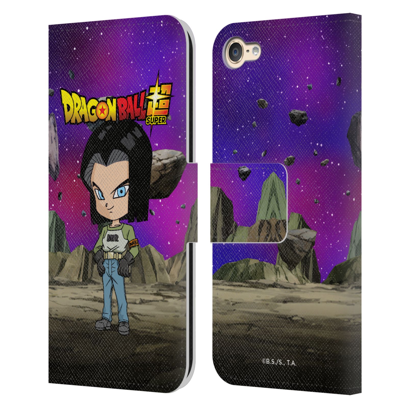OFFICIAL DRAGON BALL SUPER CHARACTERS LEATHER BOOK CASE FOR APPLE iPOD TOUCH MP3