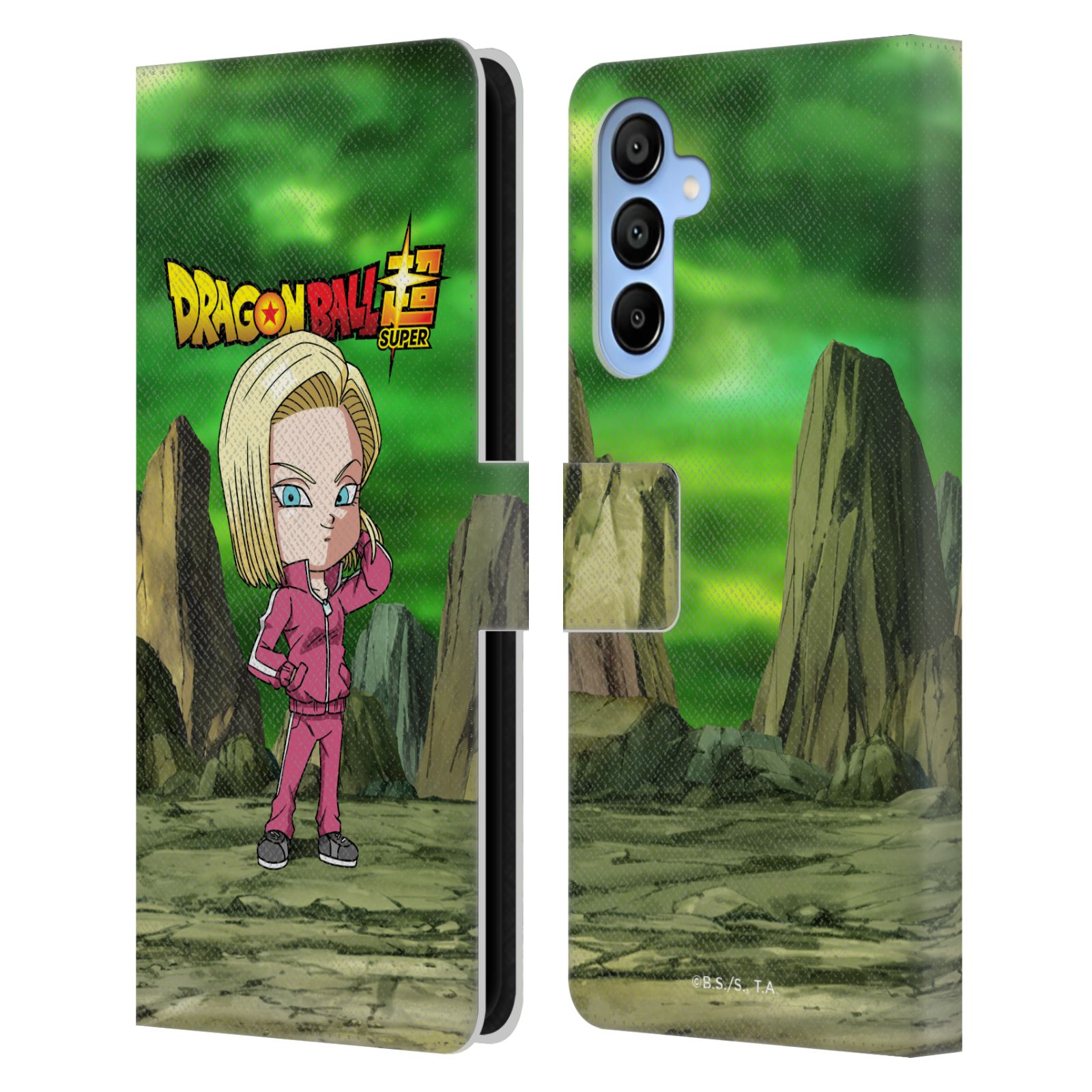 Android 18 Leather Wallet Case for Galaxy A16 5G