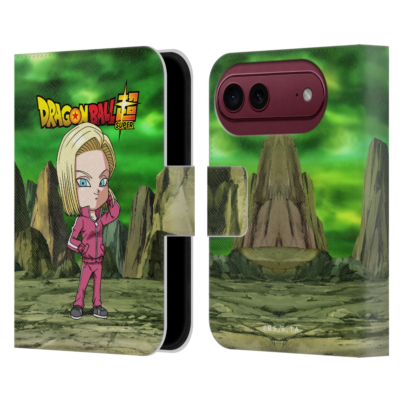 Android 18 Leather Wallet Case for iPhone Duo