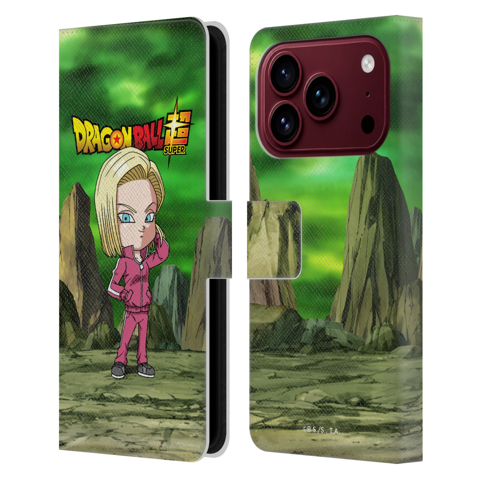 Android 18 Leather Wallet Case for iPhone 18 Pro