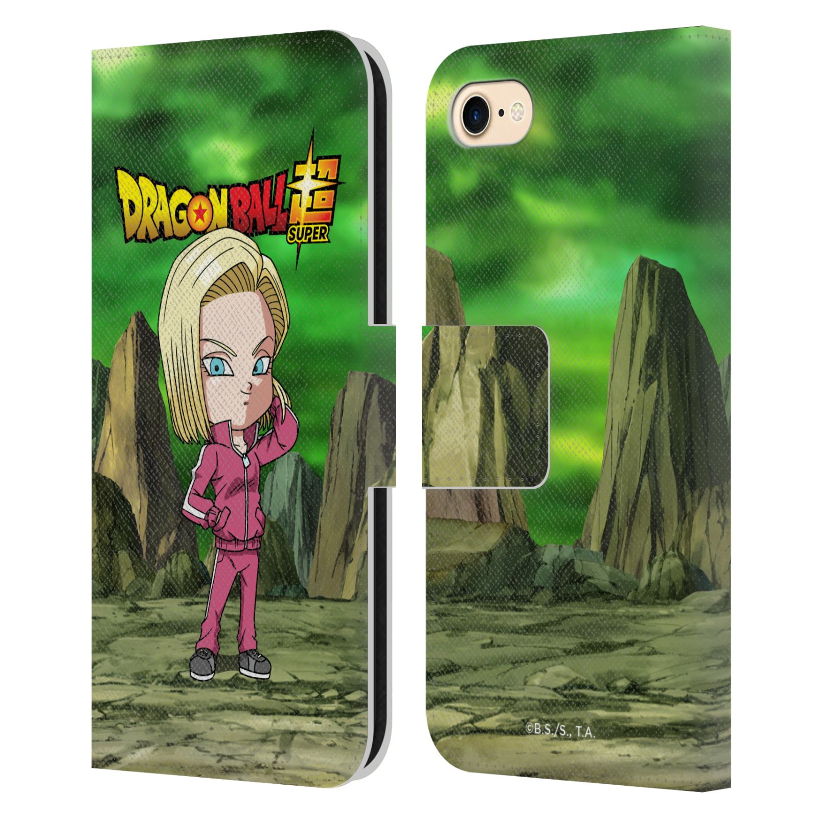 Android 18 Leather Wallet Case for iPhone 7 / 8 / SE (2020, 2022)