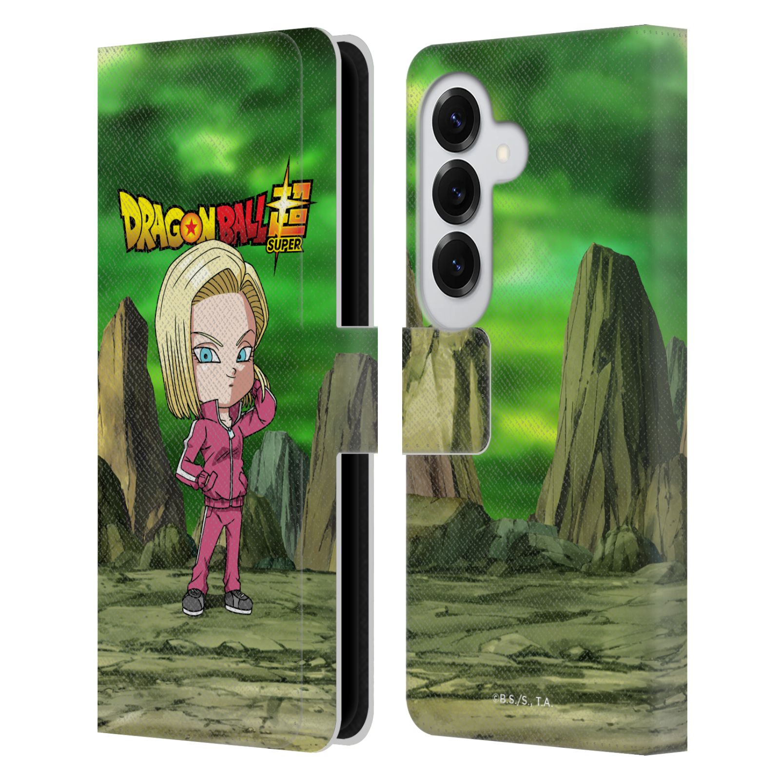 Android 18 Leather Wallet Case for Galaxy S26