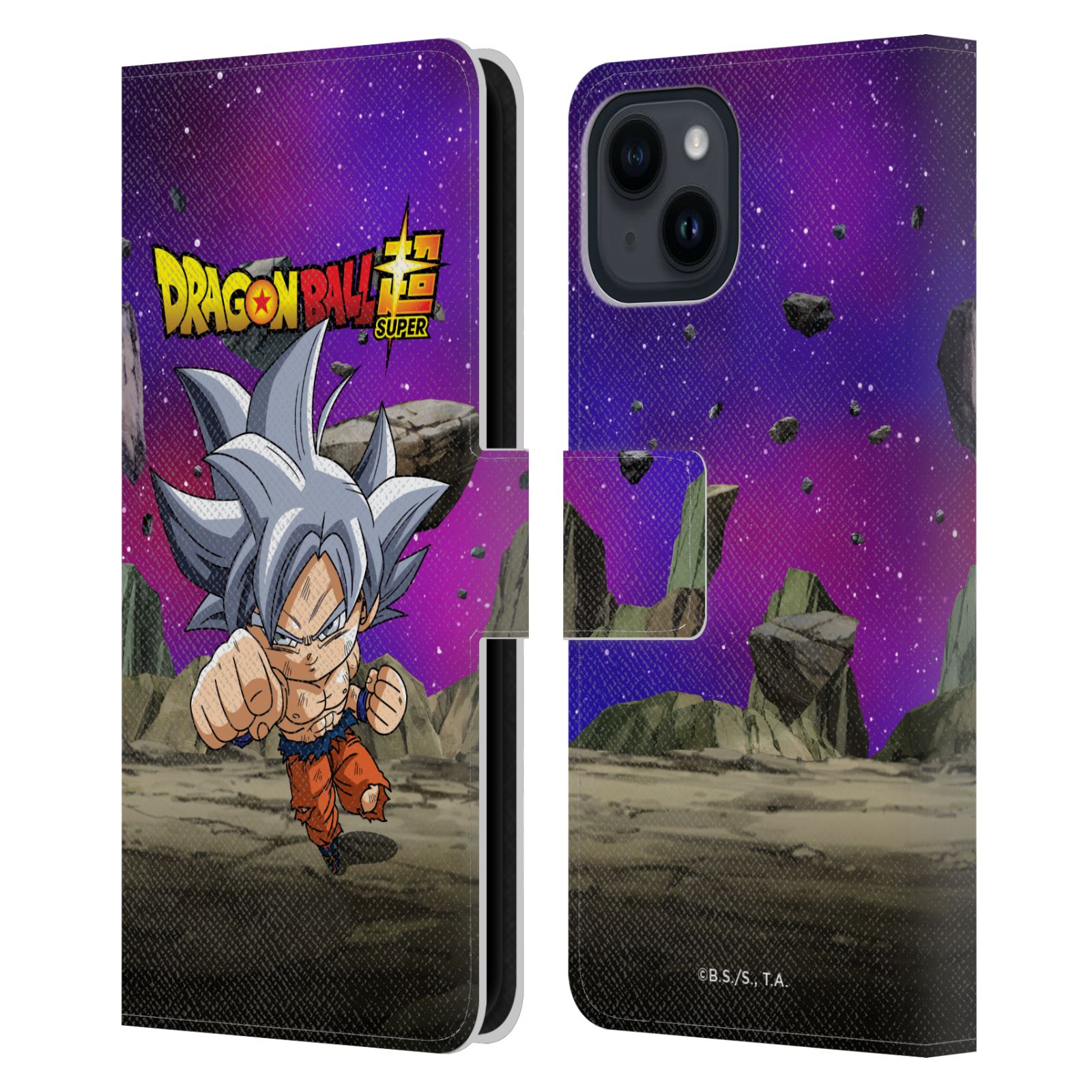 Ultra Instinct Goku Leather Wallet Case for iPhone 15
