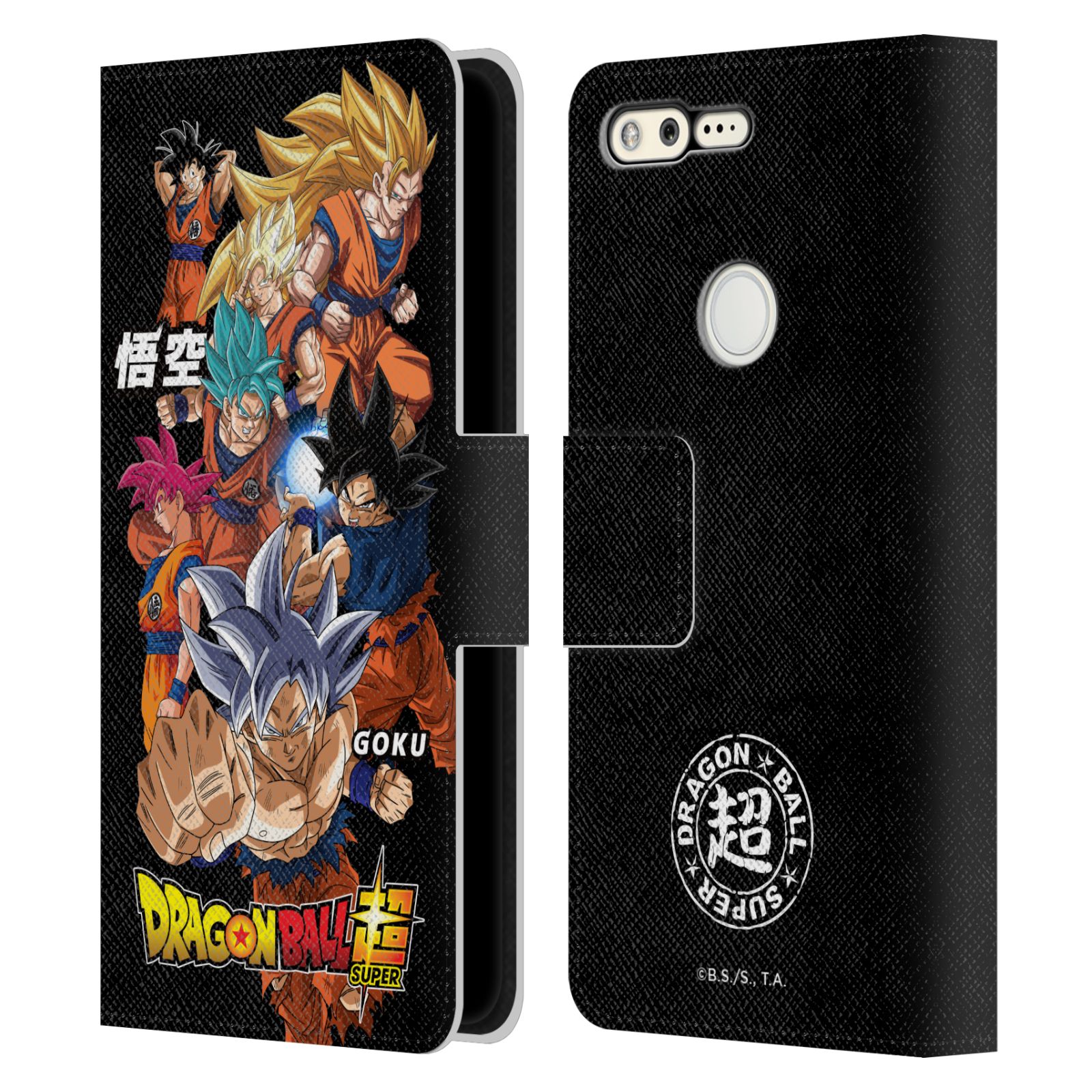 DRAGON BALL SUPER UNIVERSE SURVIVAL CHARACTERS LEATHER BOOK CASE GOOGLE PHONES - Picture 10 of 11