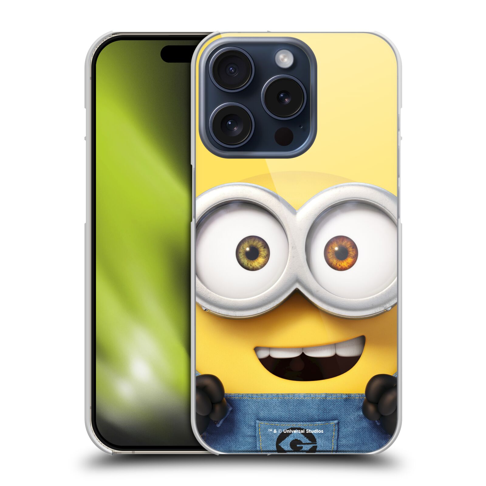 OFFICIAL DESPICABLE ME FULL FACE MINIONS HARD BACK CASE FOR APPLE iPHONE PHONES - Picture 8 of 12