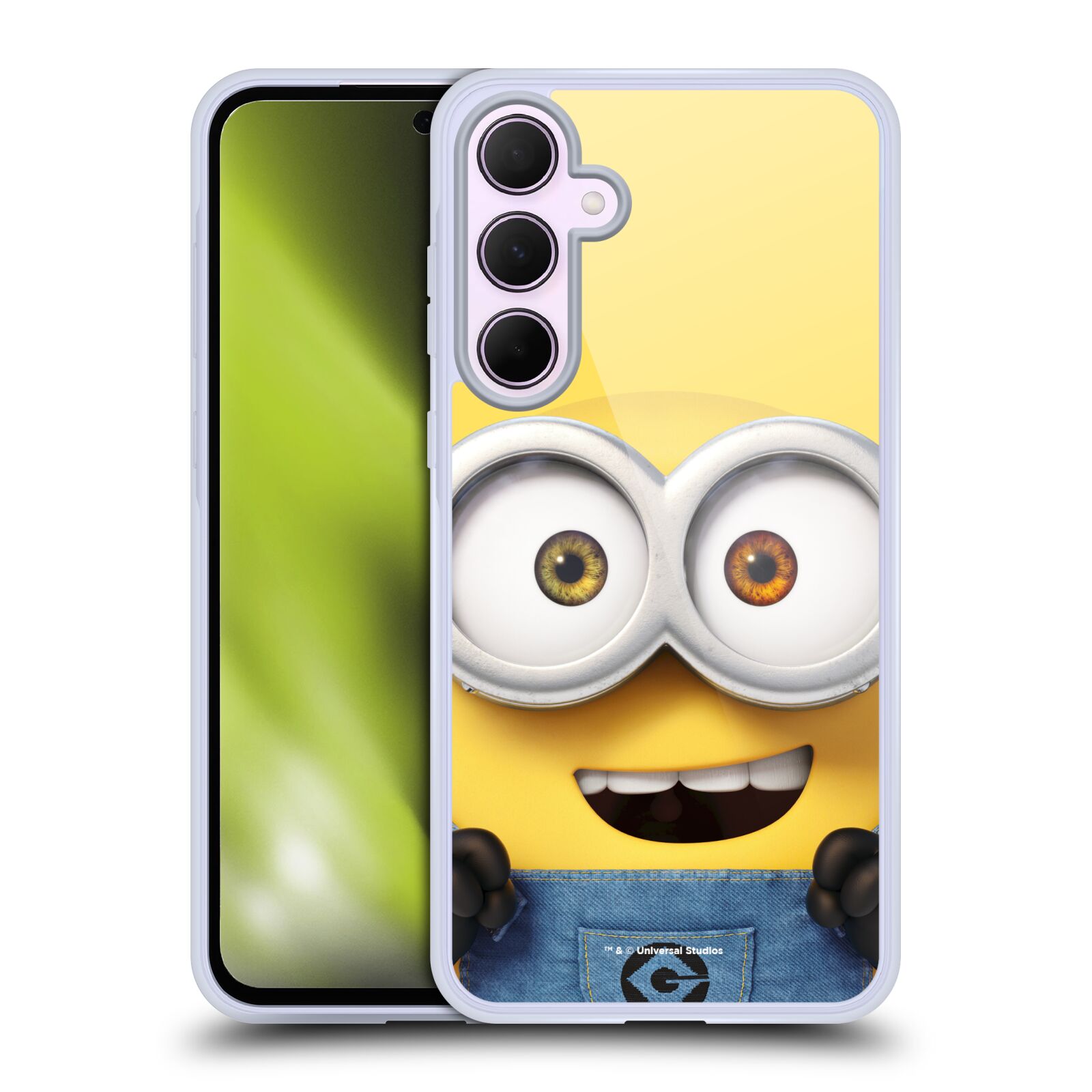 Silikonové lesklé pouzdro - Samsung Galaxy A35 5G - Head Case - Mimoň Bob z filmu Já, padouch - Despicable Me (Lesklý silikonový kryt, obal, pouzdro na mobilní telefon Samsung Galaxy A35 5G s oficiálním licencovaným motivem Mimoň Bob z filmu Já, padouch -