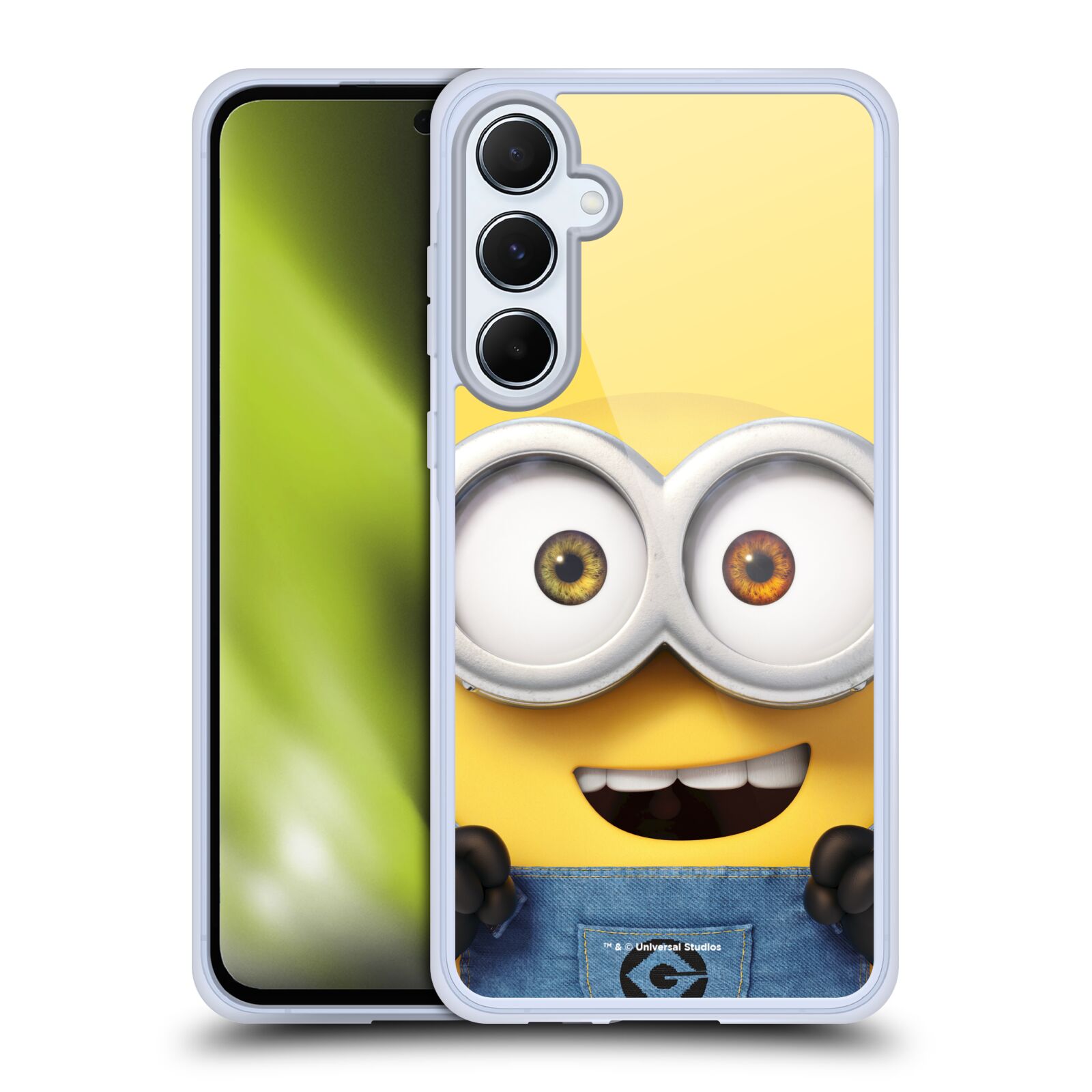 Silikonové lesklé pouzdro - Samsung Galaxy A55 5G - Head Case - Mimoň Bob z filmu Já, padouch - Despicable Me (Lesklý silikonový kryt, obal, pouzdro na mobilní telefon Samsung Galaxy A55 5G s oficiálním licencovaným motivem Mimoň Bob z filmu Já, padouch -