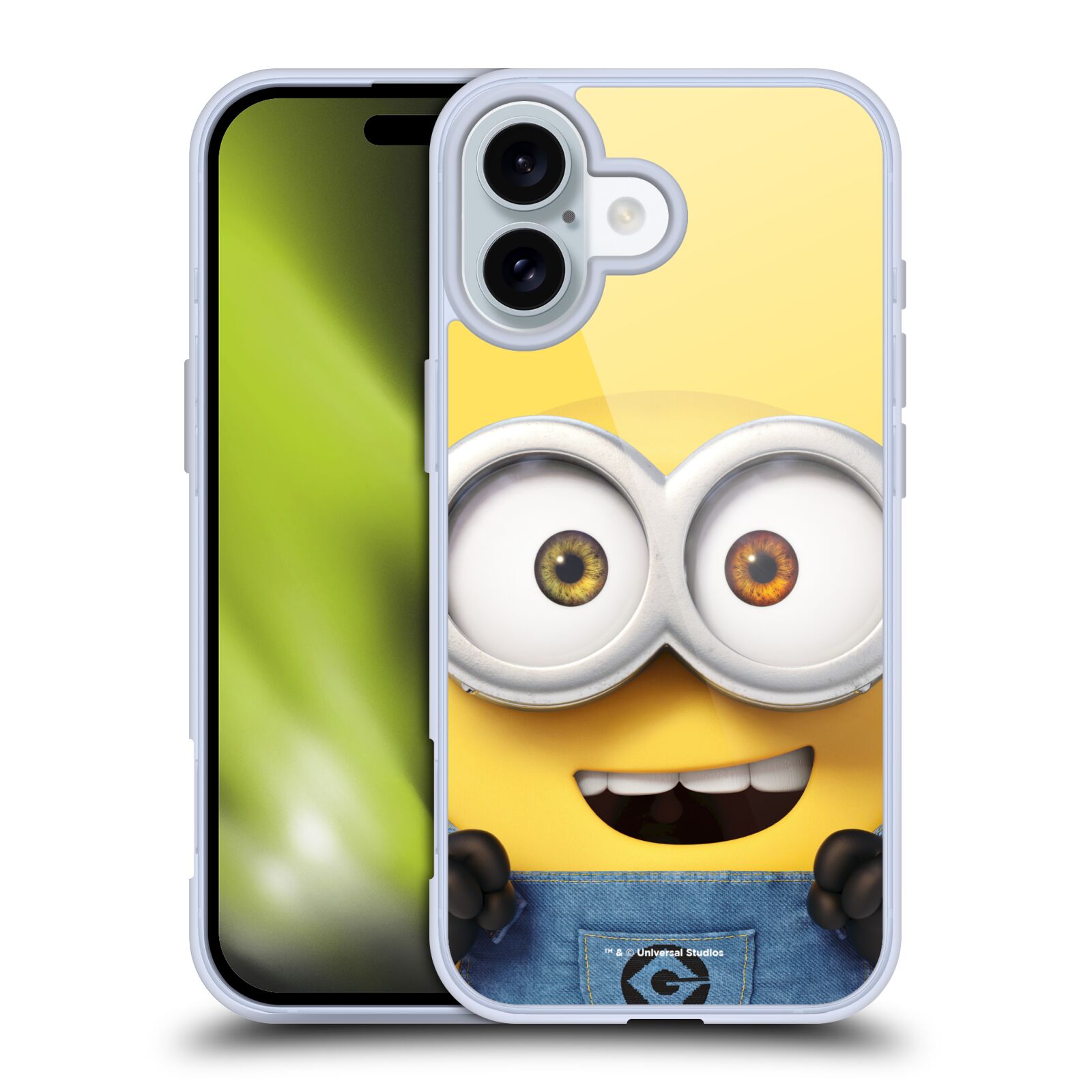 Silikonové lesklé pouzdro Apple iPhone 16 - Head Case - Mimoň Bob z filmu Já, padouch - Despicable Me (Lesklý silikonový kryt, obal, pouzdro na mobilní telefon Apple iPhone 16 s oficiálním licencovaným motivem Mimoň Bob z filmu Já, padouch - Despicable Me