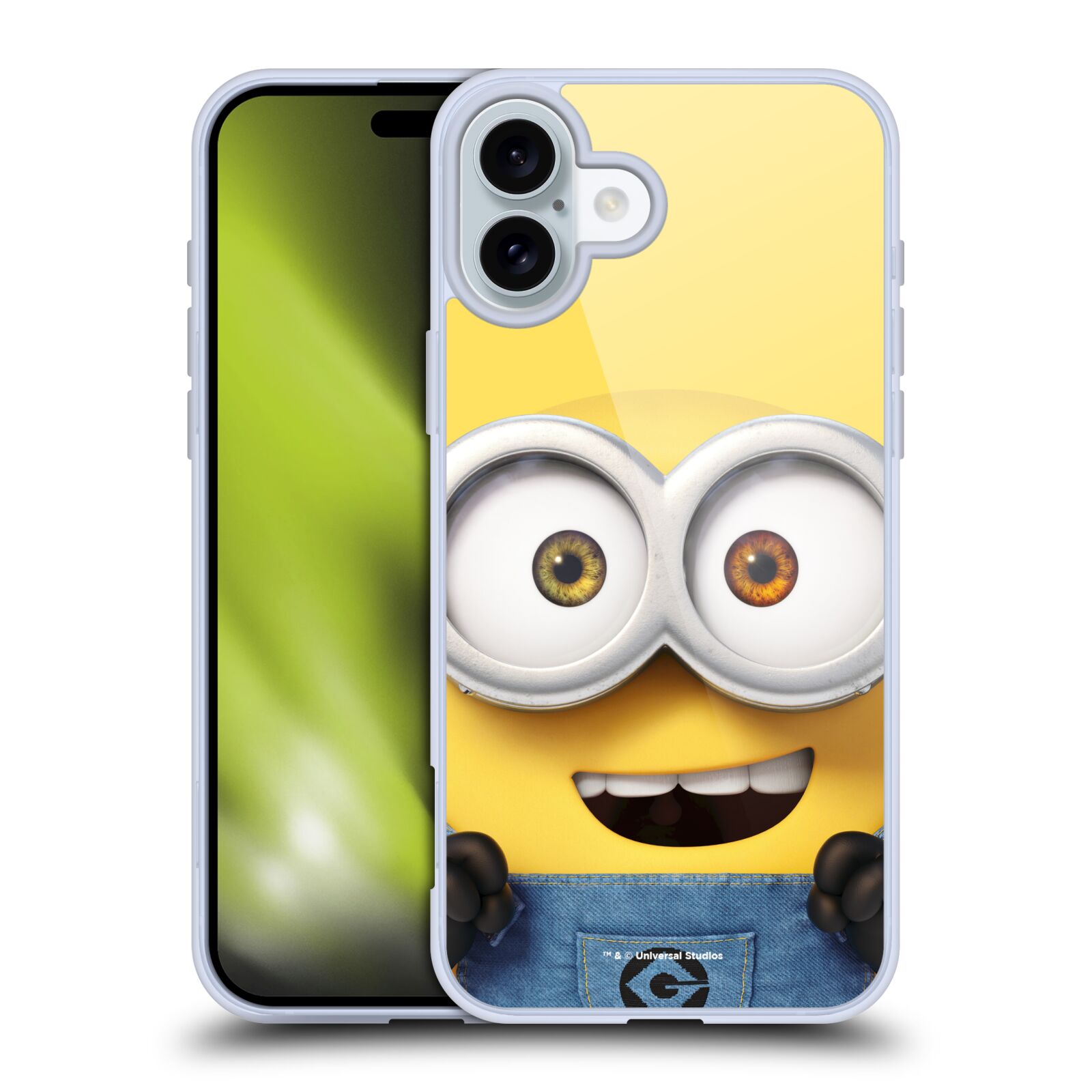 Silikonové lesklé pouzdro Apple iPhone 16 Plus - Head Case - Mimoň Bob z filmu Já, padouch - Despicable Me (Lesklý silikonový kryt, obal, pouzdro na mobilní telefon Apple iPhone 16 Plus s oficiálním licencovaným motivem Mimoň Bob z filmu Já, padouch -)