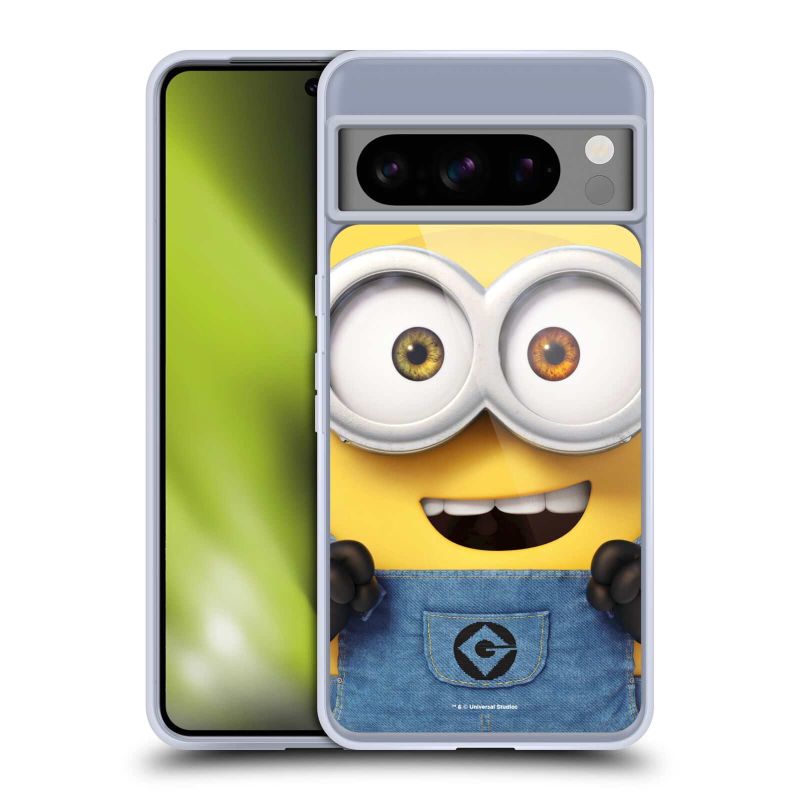 Silikonové lesklé pouzdro - Google Pixel 8 Pro - Head Case - Mimoň Bob z filmu Já, padouch - Despicable Me (Lesklý silikonový kryt, obal, pouzdro na mobilní telefon Google Pixel 8 Pros oficiálním licencovaným motivem Mimoň Bob z filmu Já, padouch -)