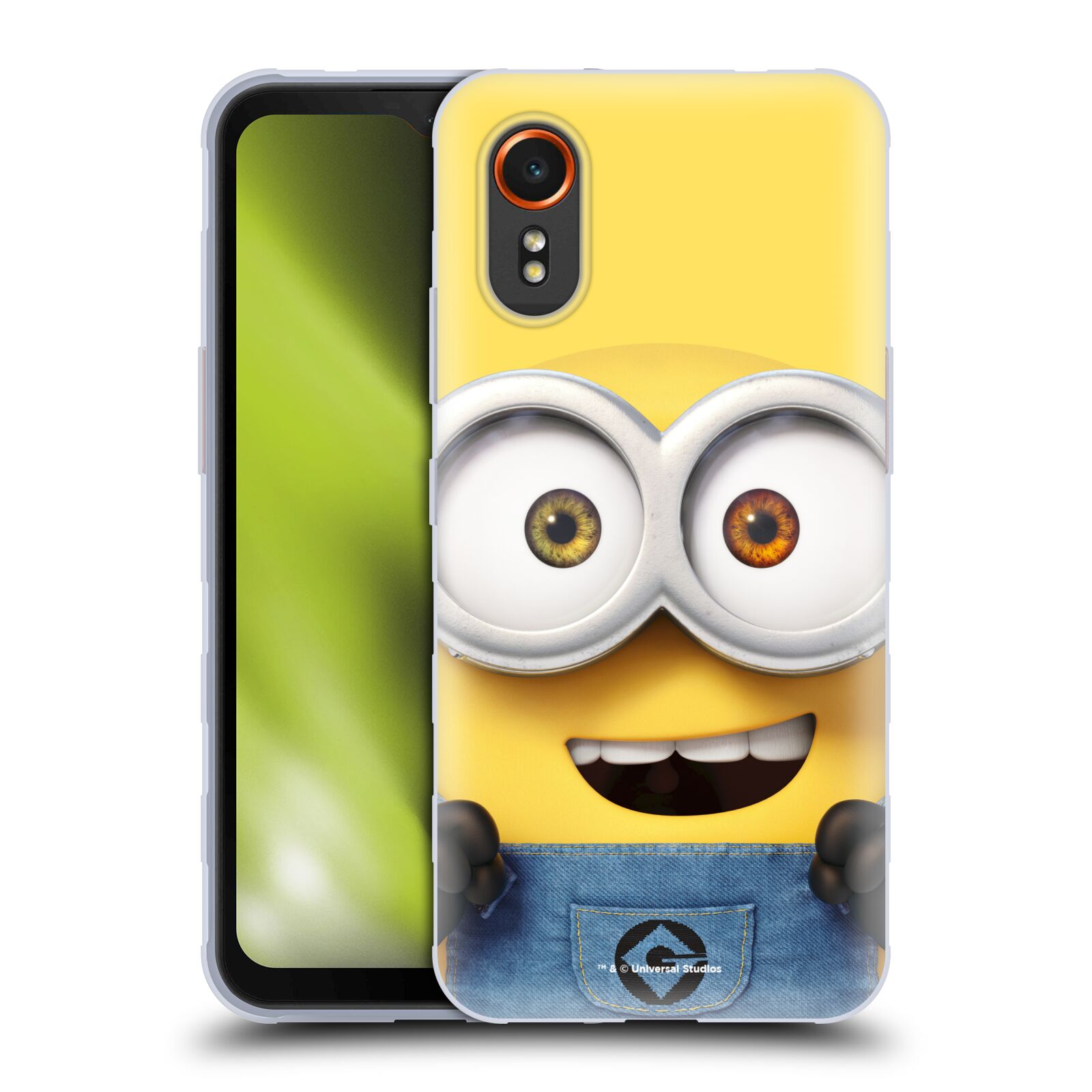 Silikonové pouzdro - Samsung Galaxy Xcover 7 5G - Head Case - Mimoň Bob z filmu Já, padouch - Despicable Me (Silikonový kryt, obal, pouzdro na mobilní telefon Samsung Galaxy Xcover 7 5G s oficiálním licencovaným motivem Mimoň Bob z filmu Já, padouch -)