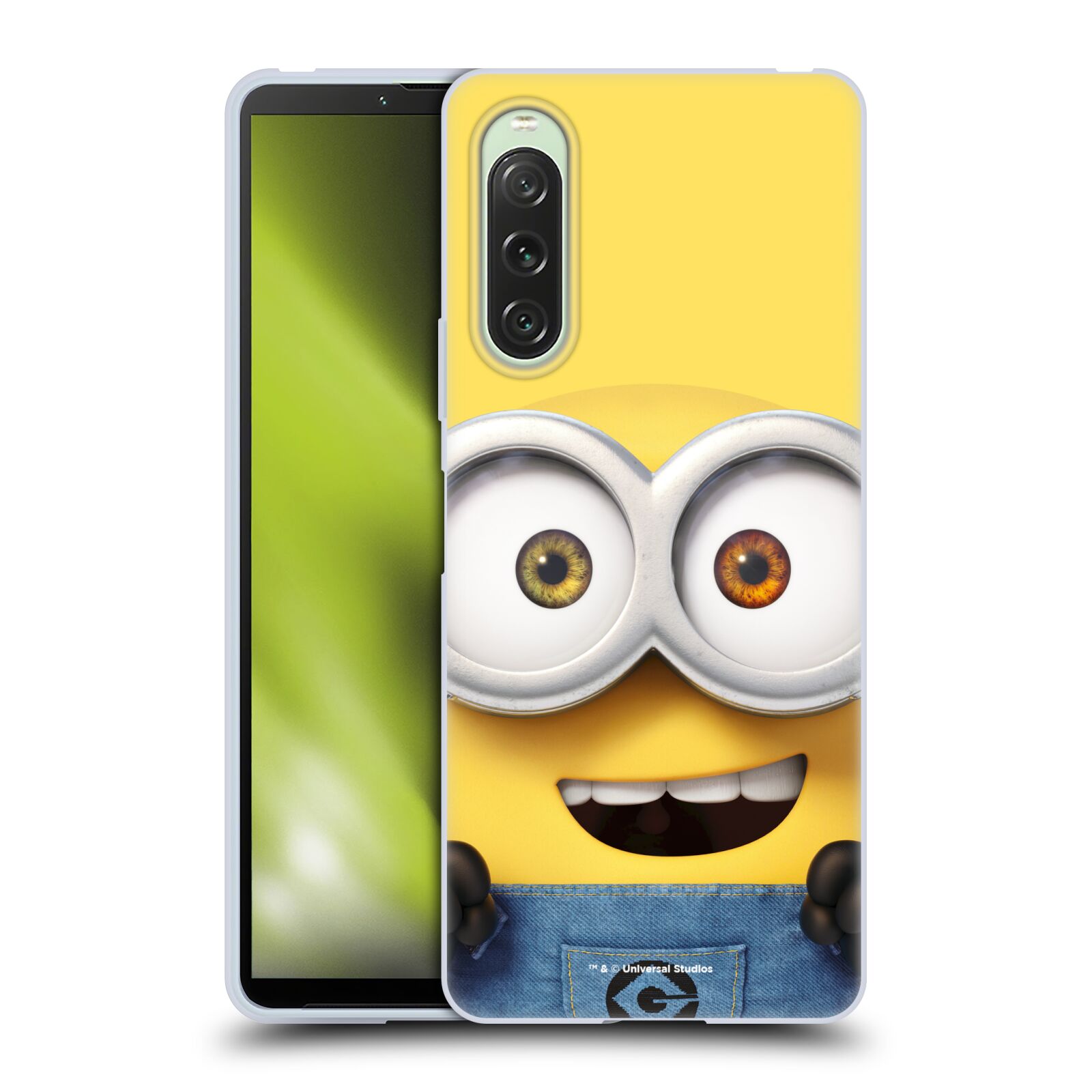 Silikonové pouzdro - Sony Xperia 10 V - Head Case - Mimoň Bob z filmu Já, padouch - Despicable Me (Silikonový kryt, obal, pouzdro na mobilní telefon Sony Xperia 10 V s oficiálním licencovaným motivem Mimoň Bob z filmu Já, padouch - Despicable Me)