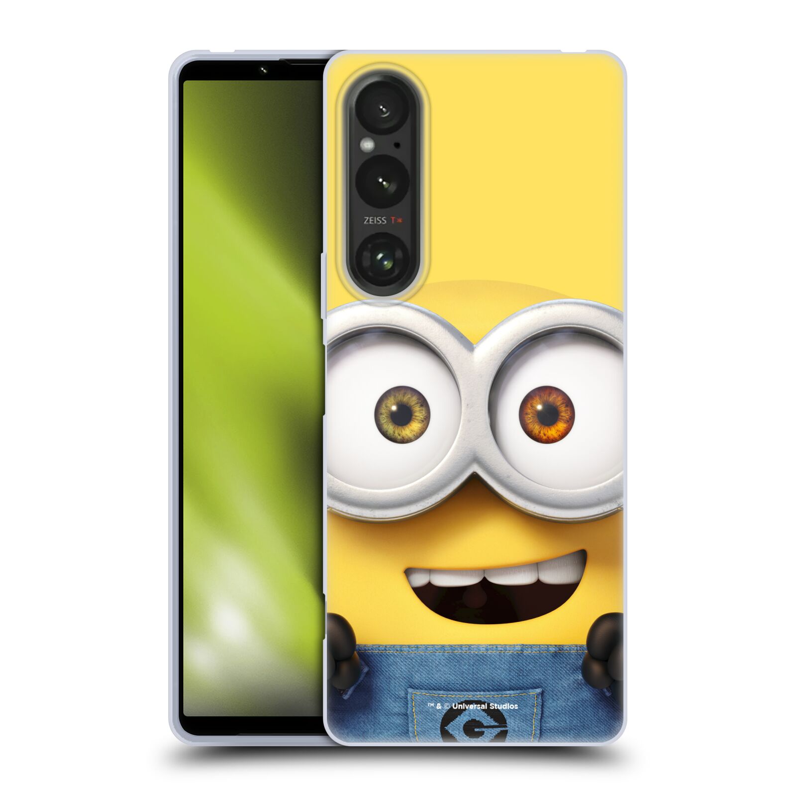 Silikonové pouzdro - Sony Xperia 1 V - Head Case - Mimoň Bob z filmu Já, padouch - Despicable Me (Silikonový kryt, obal, pouzdro na mobilní telefon Sony Xperia 1 V s oficiálním licencovaným motivem Mimoň Bob z filmu Já, padouch - Despicable Me)