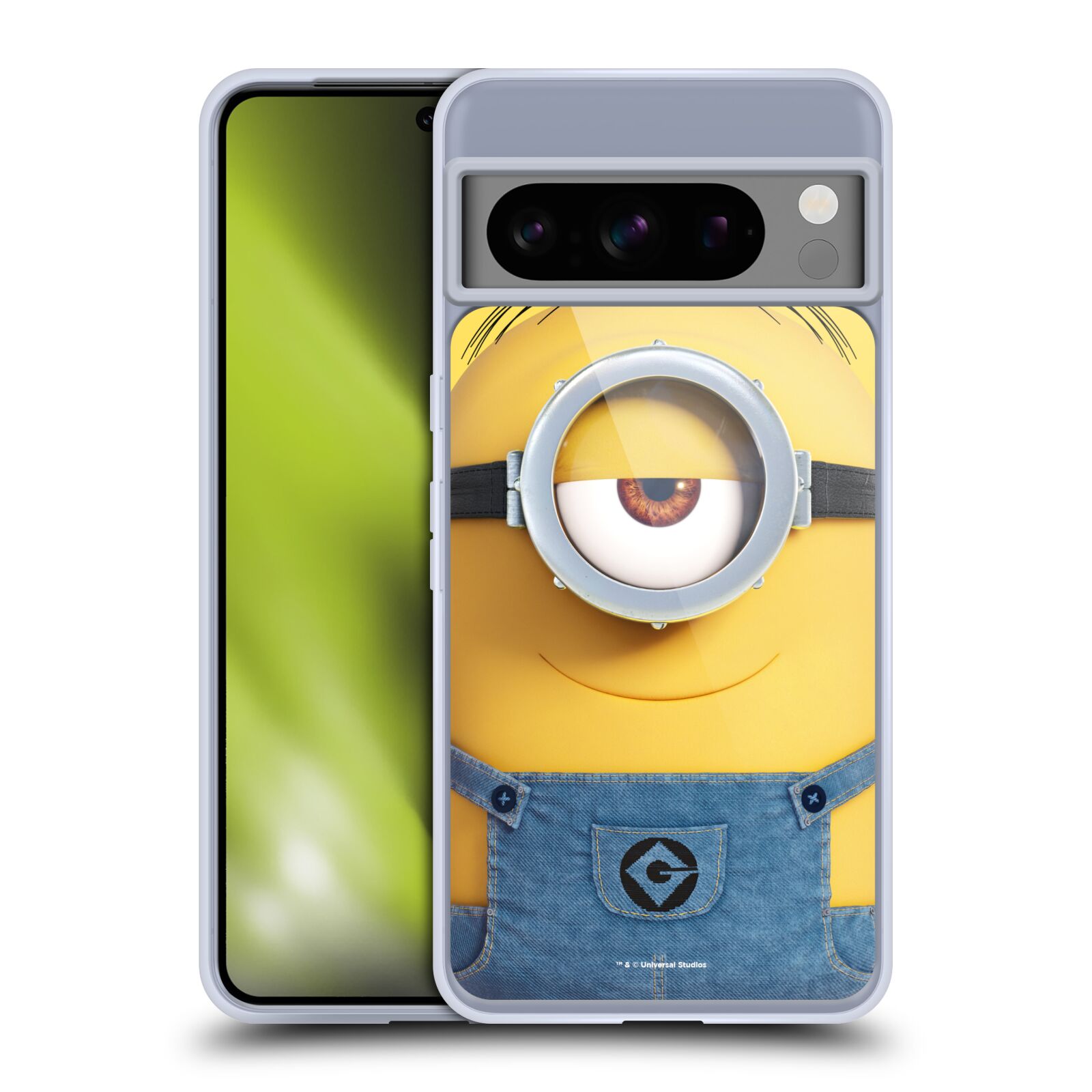 Silikonové lesklé pouzdro - Google Pixel 8 Pro - Head Case - Mimoň Stuart z filmu Já, padouch - Despicable Me (Lesklý silikonový kryt, obal, pouzdro na mobilní telefon Google Pixel 8 Pros oficiálním licencovaným motivem Mimoň Stuart z filmu Já, padouch -)