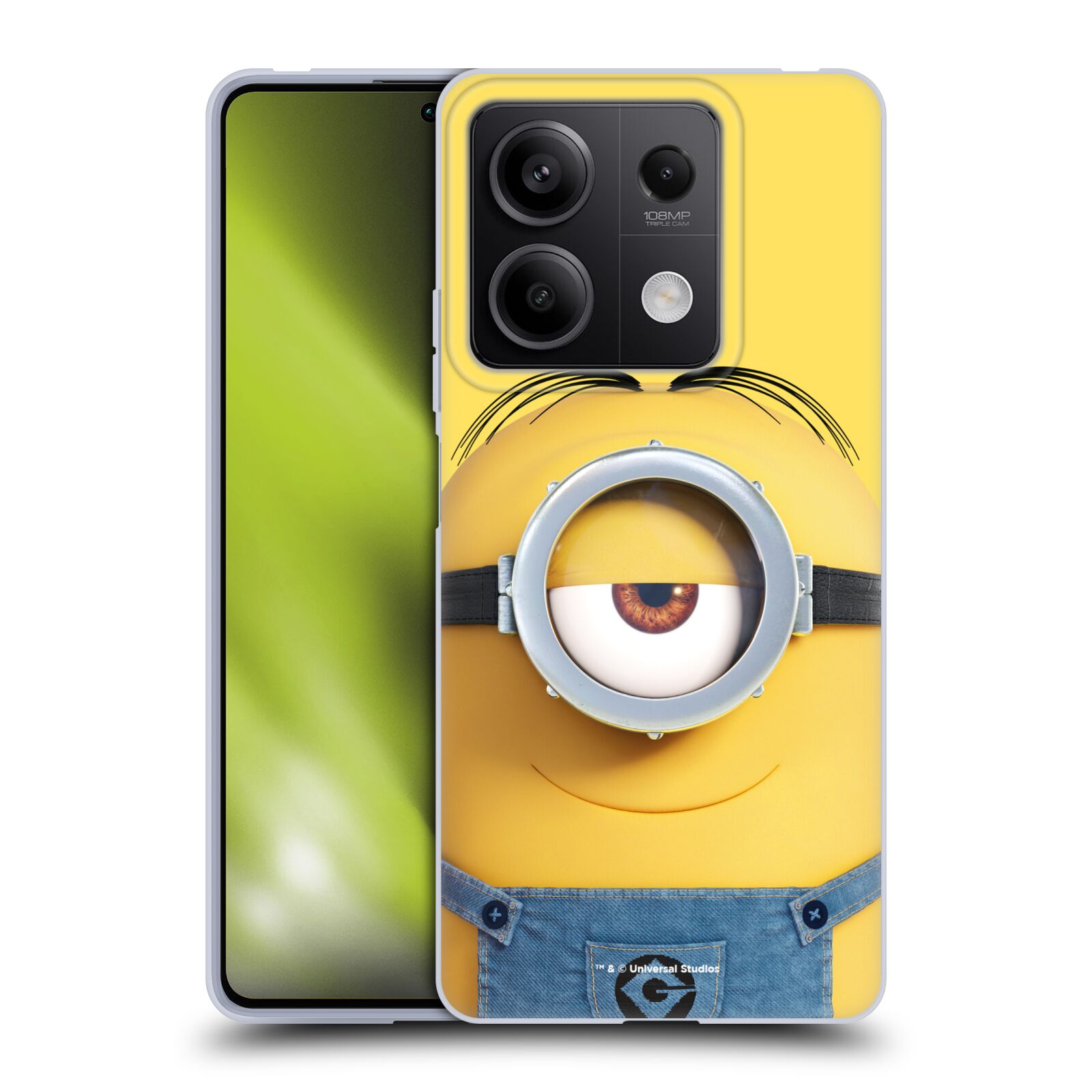 Silikonové pouzdro na mobil Xiaomi Redmi Note 13 5G - Head Case - Mimoň Stuart z filmu Já, padouch - Despicable Me (Silikonový kryt, obal, pouzdro na mobilní telefon Xiaomi Redmi Note 13 5G s oficiálním licencovaným motivem Mimoň Stuart z filmu Já, padouc