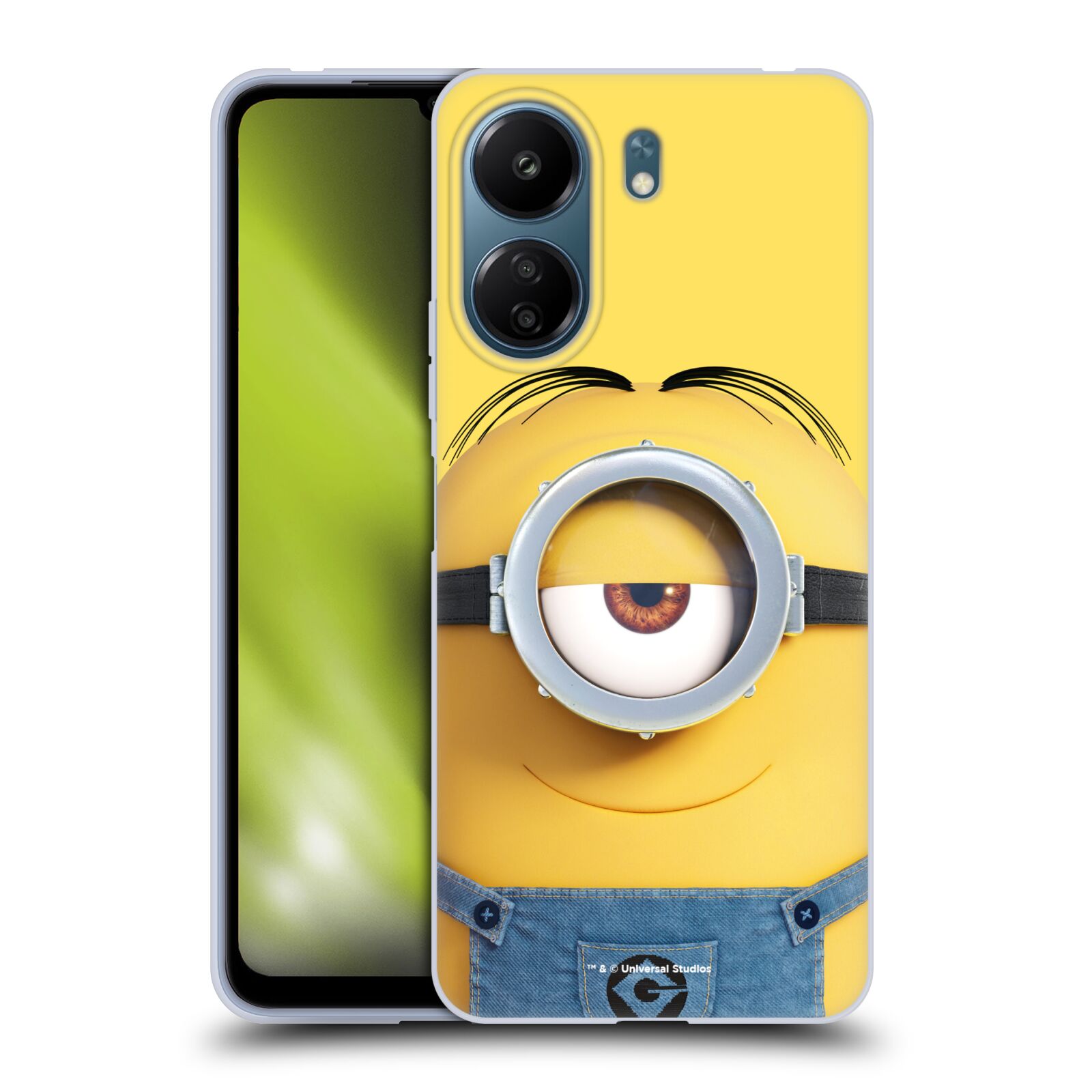 Silikonové pouzdro - Xiaomi Redmi 13C / Poco C65 - Head Case - Mimoň Stuart z filmu Já, padouch - Despicable Me (Silikonový kryt, obal, pouzdro na mobilní telefon Xiaomi Redmi 13C / Poco C65 s oficiálním licencovaným motivem Mimoň Stuart z filmu Já, padou