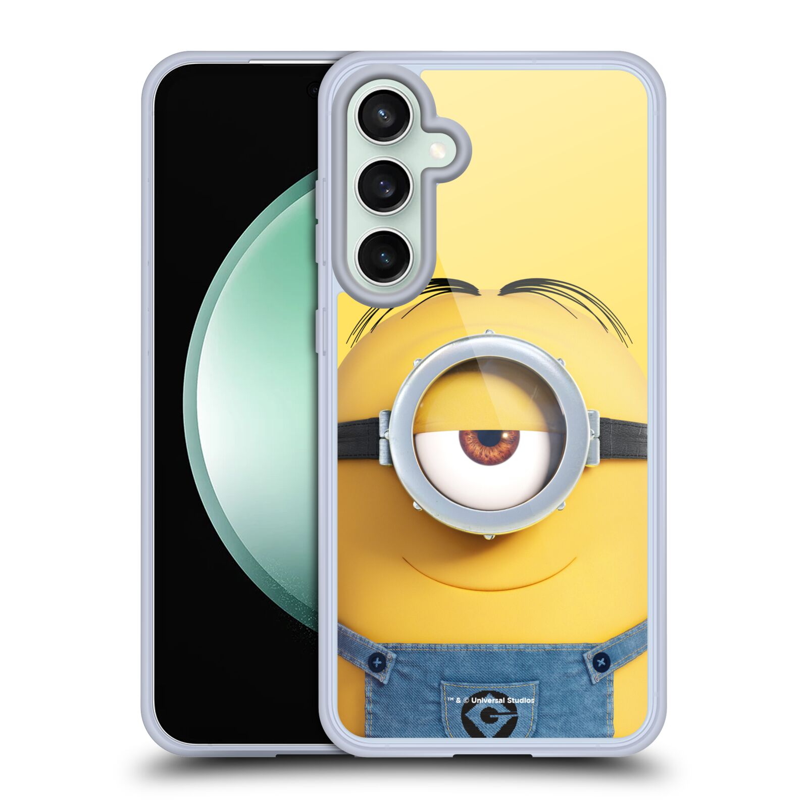 Silikonové lesklé pouzdro - Samsung Galaxy S23 FE - Head Case - Mimoň Stuart z filmu Já, padouch - Despicable Me (Lesklý silikonový kryt, obal, pouzdro na mobilní telefon Samsung Galaxy S23 FEs oficiálním licencovaným motivem Mimoň Stuart z filmu Já,)