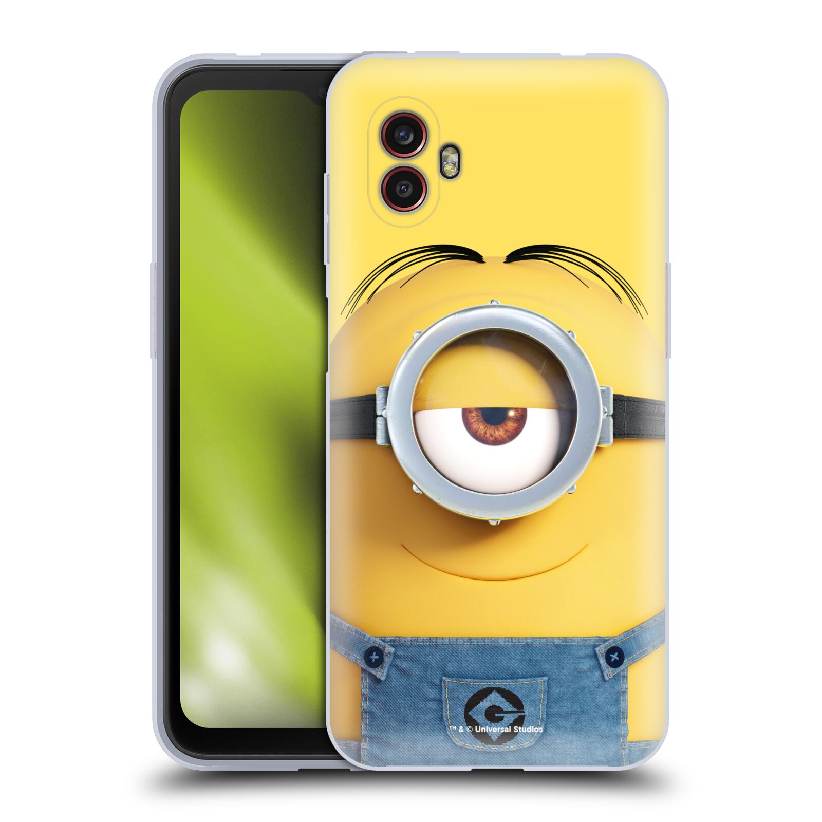 Silikonové pouzdro - Samsung Galaxy Xcover 6 Pro - Head Case - Mimoň Stuart z filmu Já, padouch - Despicable Me (Silikonový kryt, obal, pouzdro na mobilní telefon Samsung Galaxy Xcover 6 Pro s oficiálním licencovaným motivem Mimoň Stuart z filmu Já, padou