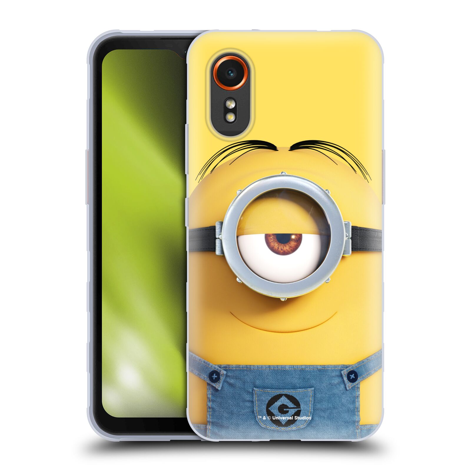 Silikonové pouzdro - Samsung Galaxy Xcover 7 5G - Head Case - Mimoň Stuart z filmu Já, padouch - Despicable Me (Silikonový kryt, obal, pouzdro na mobilní telefon Samsung Galaxy Xcover 7 5G s oficiálním licencovaným motivem Mimoň Stuart z filmu Já, padouch