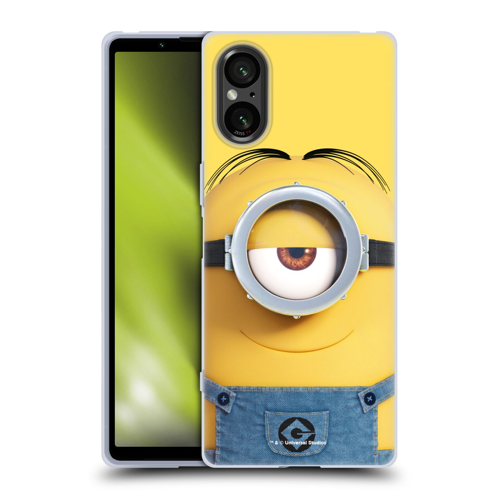 Silikonové pouzdro na mobil Sony Xperia 5 V - Head Case - Mimoň Stuart z filmu Já, padouch - Despicable Me (Silikonový kryt, obal, pouzdro na mobilní telefon Sony Xperia 5 V s oficiálním licencovaným motivem Mimoň Stuart z filmu Já, padouch - Despicable M