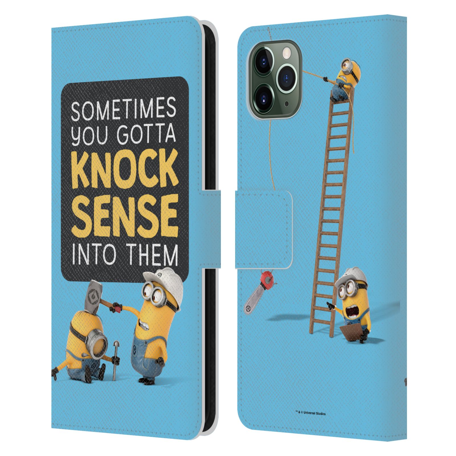 Head Case Designs Officially Licensed Despicable Me Funny Minions Bad  Decisions Leather Book Wallet Case Cover Compatible with Apple iPhone 7  Plus / iPhone 8 Plus 