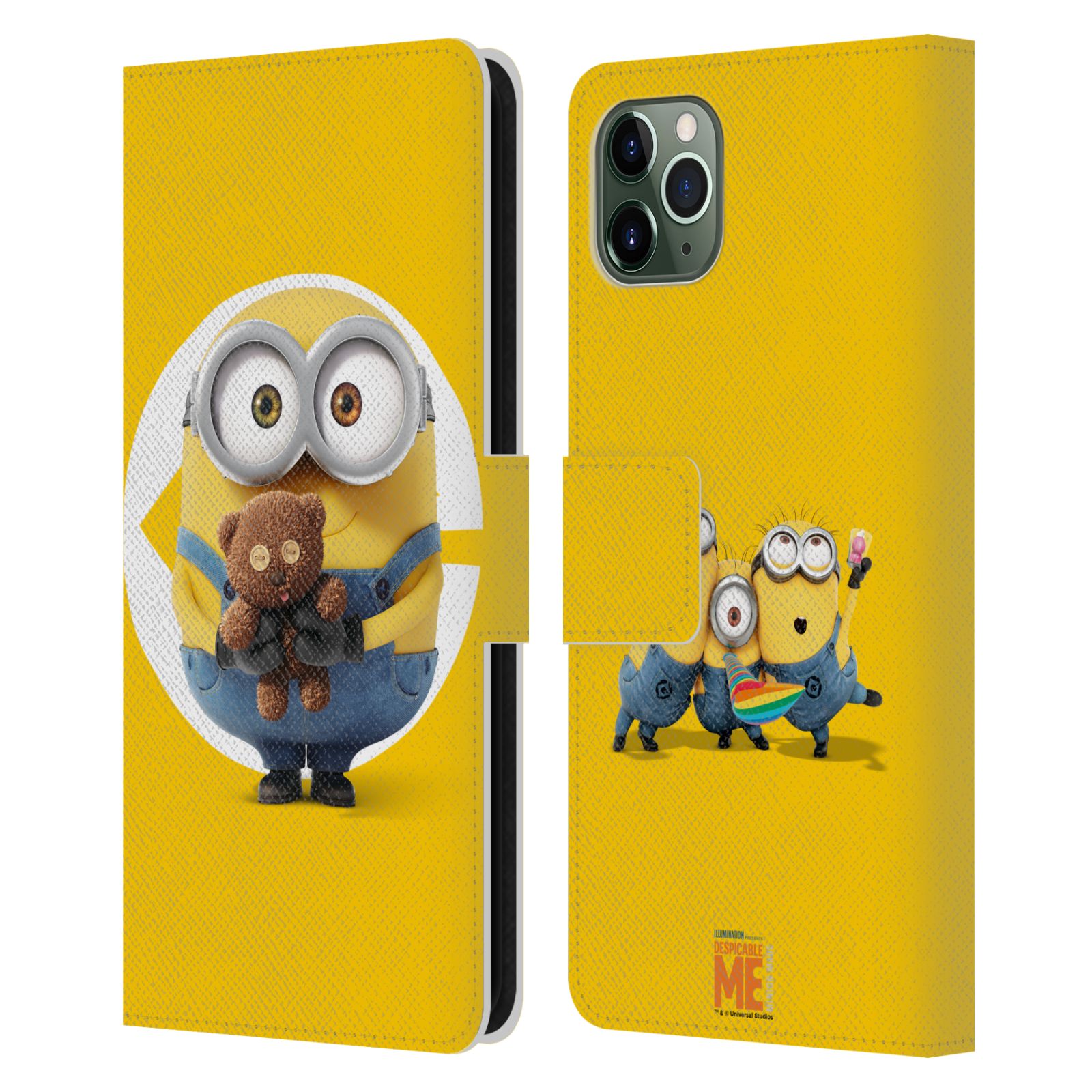 antiek Bloeien been OFFICIAL DESPICABLE ME MINIONS LEATHER BOOK WALLET CASE FOR APPLE iPHONE  PHONES | eBay