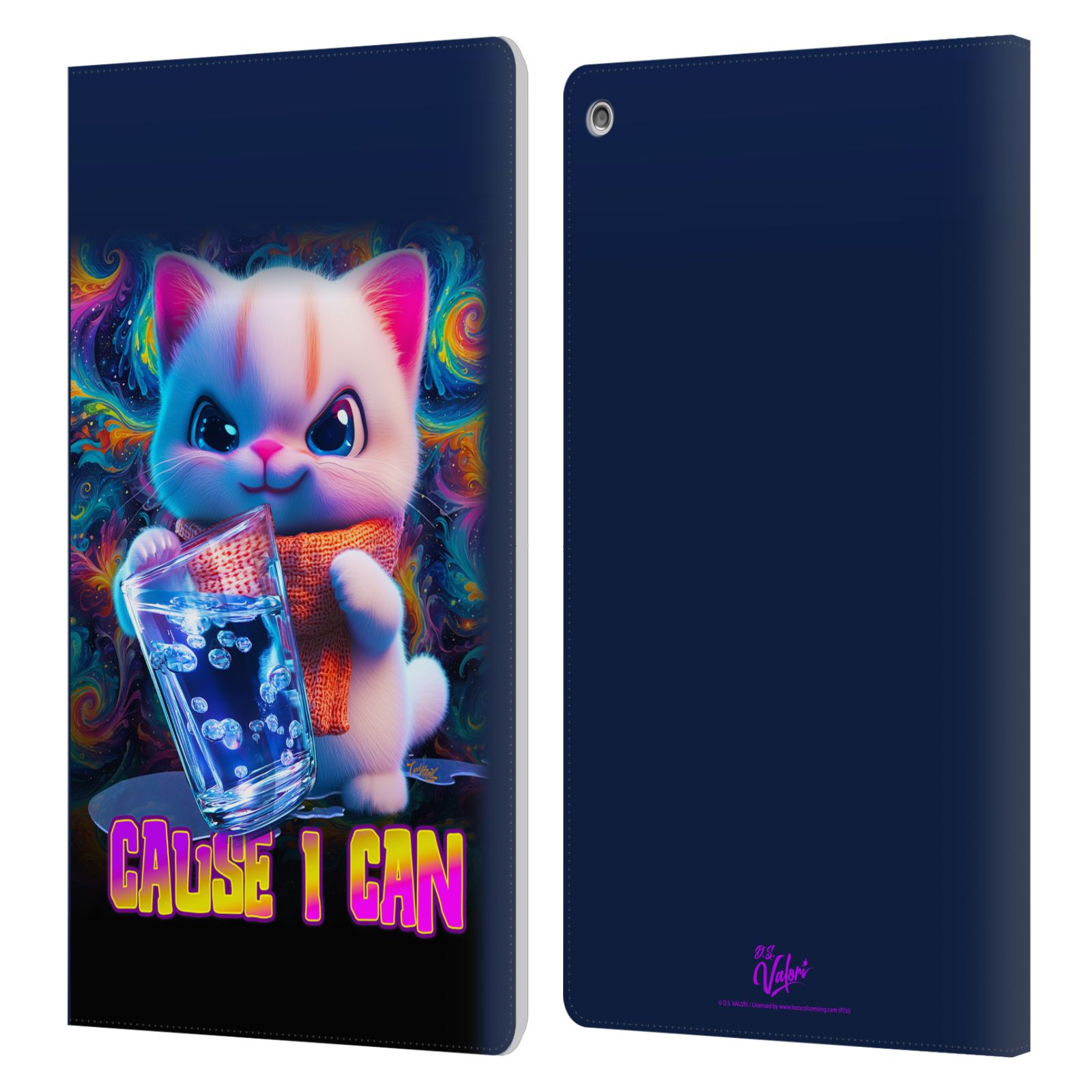 OFFICIAL D.S. VALORI KITTY AND PUPPY LEATHER BOOK CASE FOR AMAZON FIRE - Bild 11 von 20