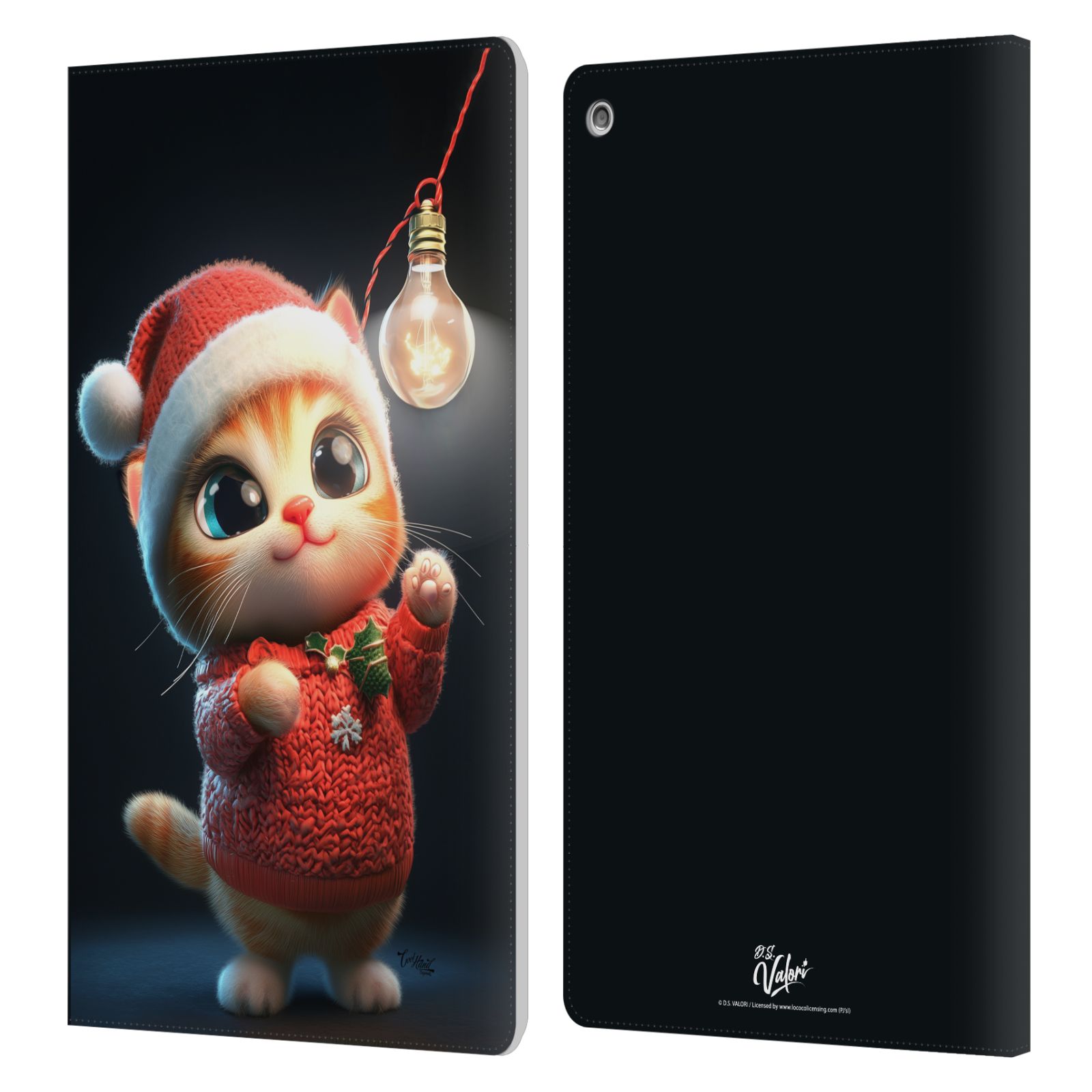 OFFICIAL D.S. VALORI KITTY AND PUPPY LEATHER BOOK CASE FOR AMAZON FIRE - Bild 12 von 20