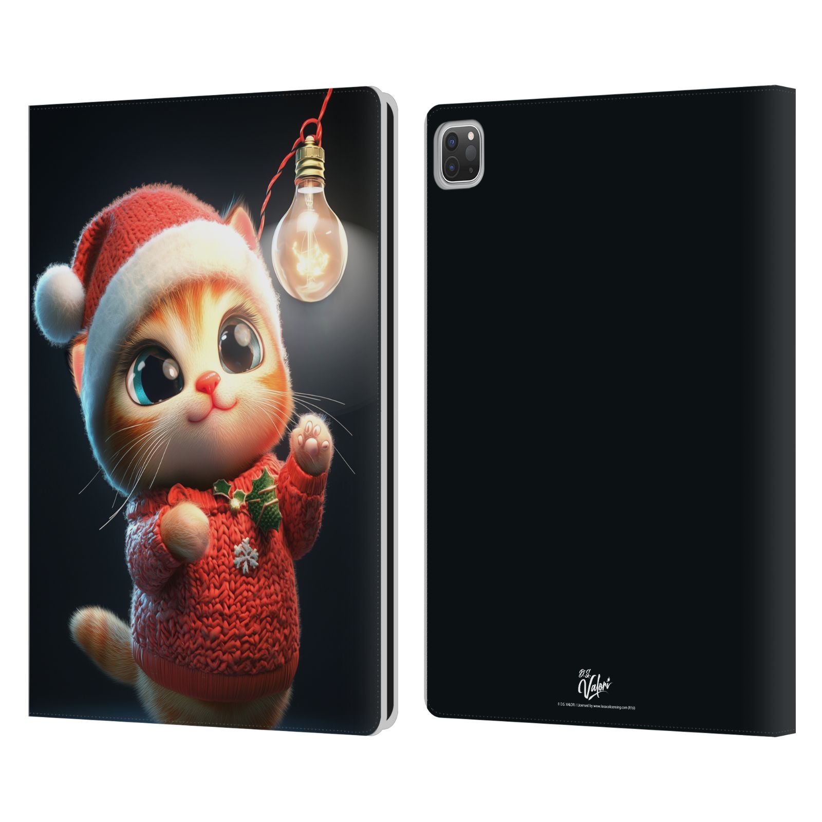OFFICIAL D.S. VALORI KITTY AND PUPPY LEATHER BOOK CASE FOR APPLE iPAD - Photo 12/20