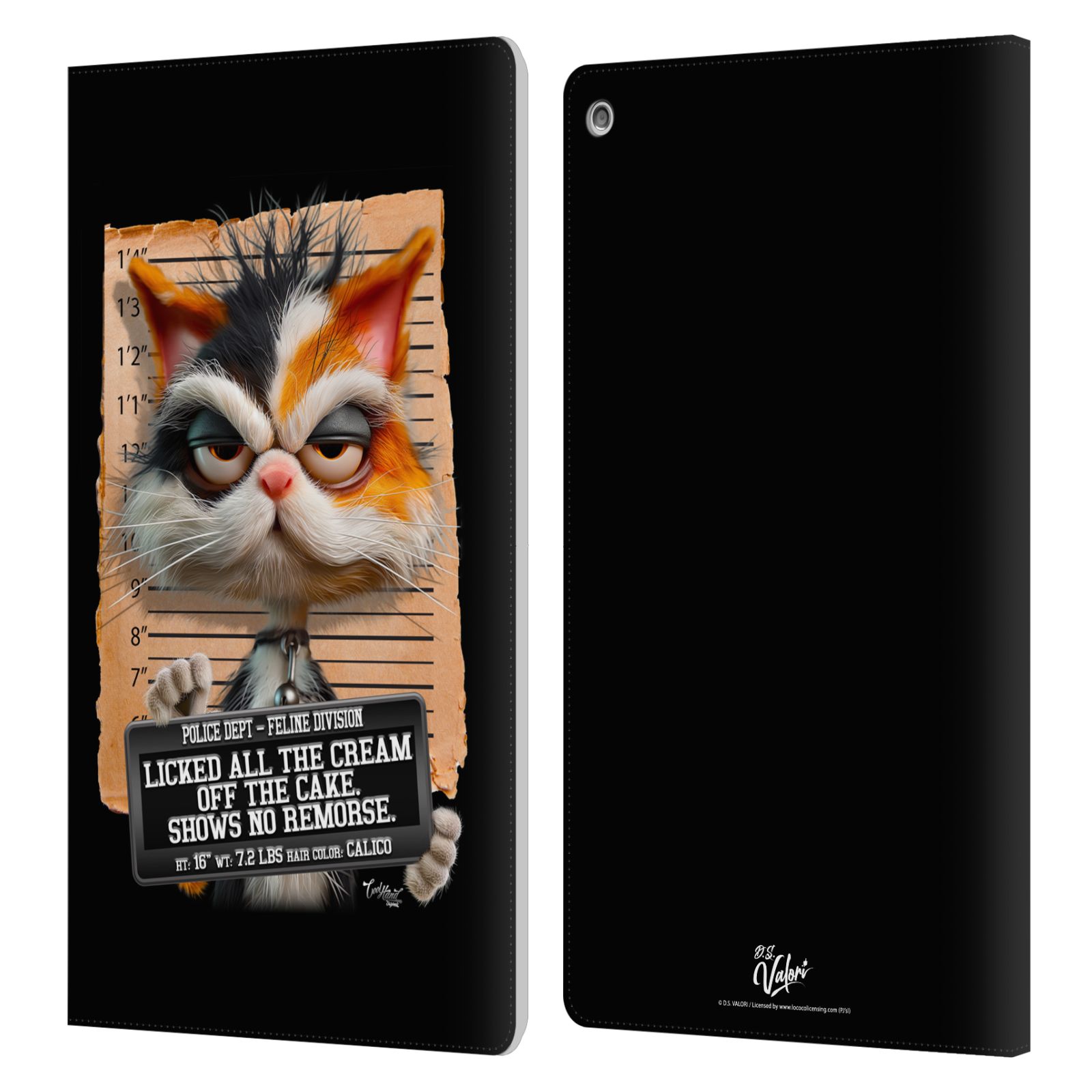 OFFICIAL D.S. VALORI KITTY AND PUPPY LEATHER BOOK CASE FOR AMAZON FIRE - Bild 16 von 20