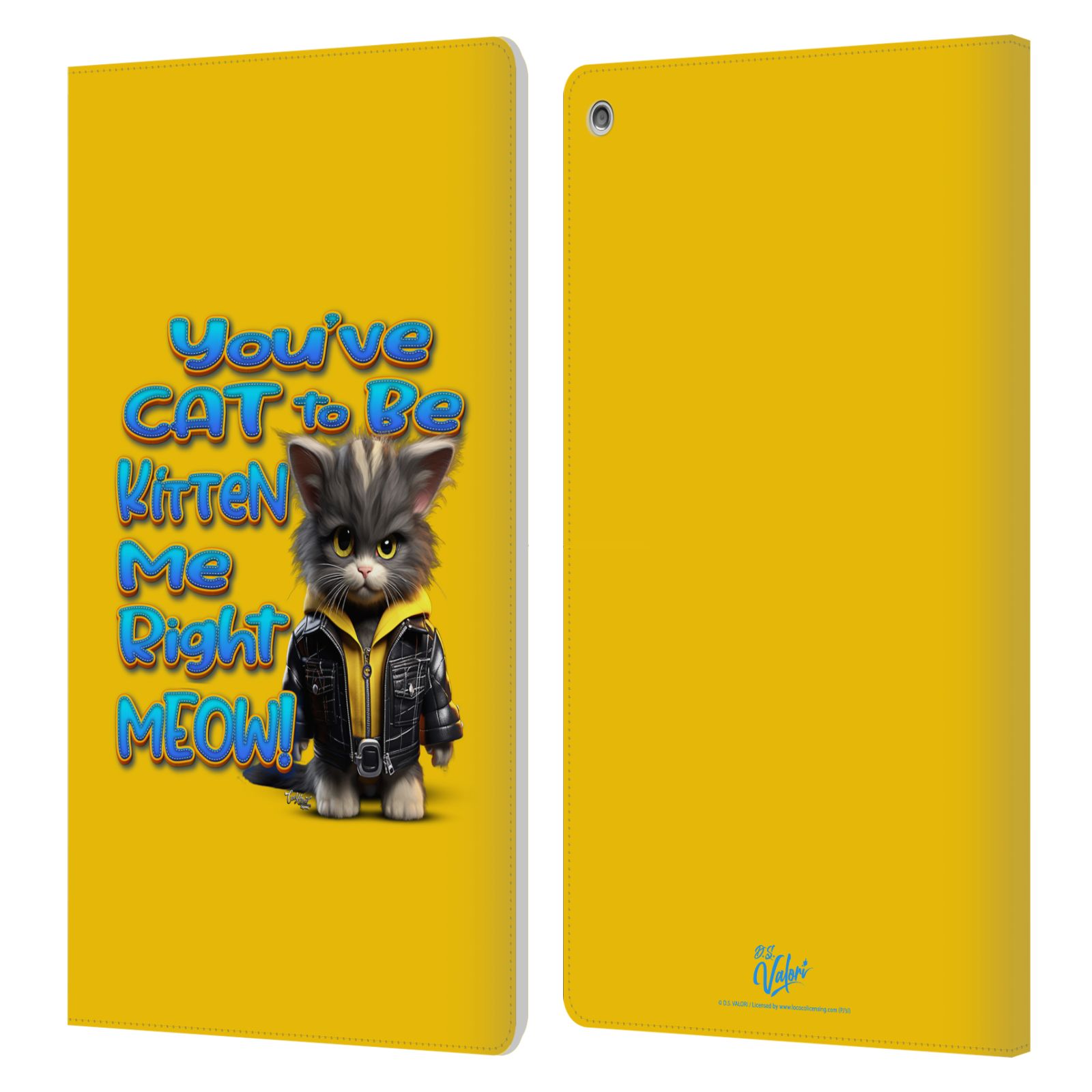 OFFICIAL D.S. VALORI KITTY AND PUPPY LEATHER BOOK CASE FOR AMAZON FIRE - Bild 20 von 20