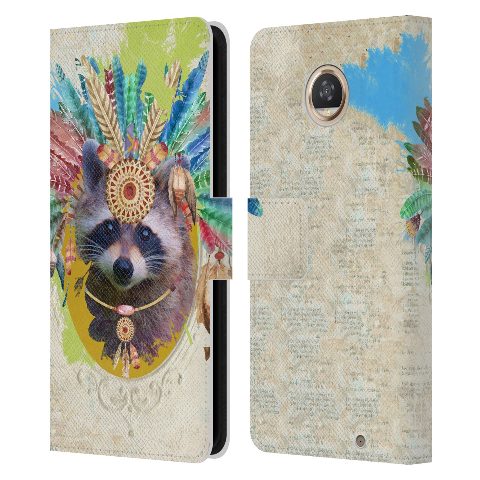 OFFICIAL DUIRWAIGH BOHO ANIMALS LEATHER BOOK WALLET CASE FOR MOTOROLA PHONES - Picture 10 of 10