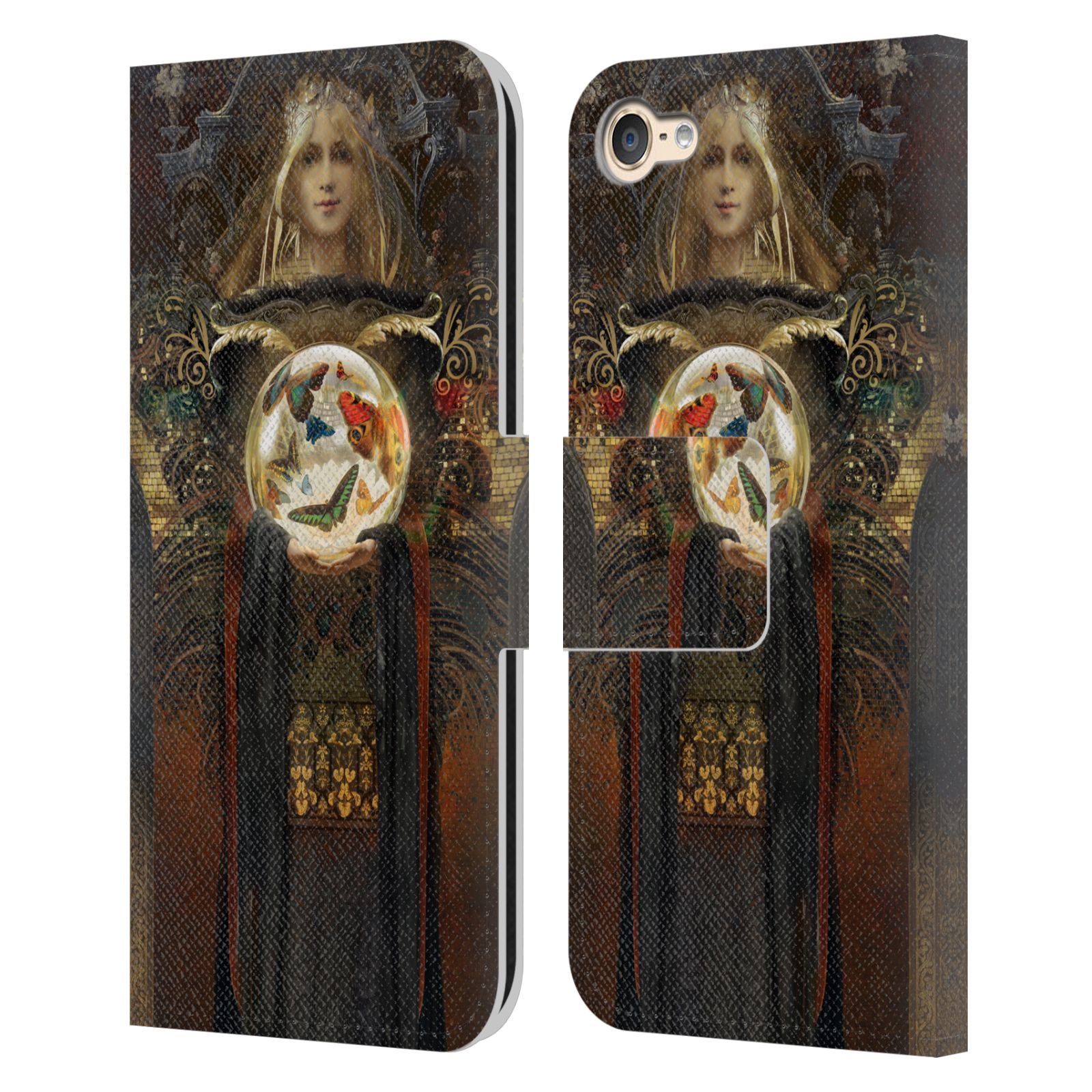 OFFICIAL DUIRWAIGH GOD LEATHER BOOK CASE FOR APPLE iPOD TOUCH MP3 - Picture 8 of 14
