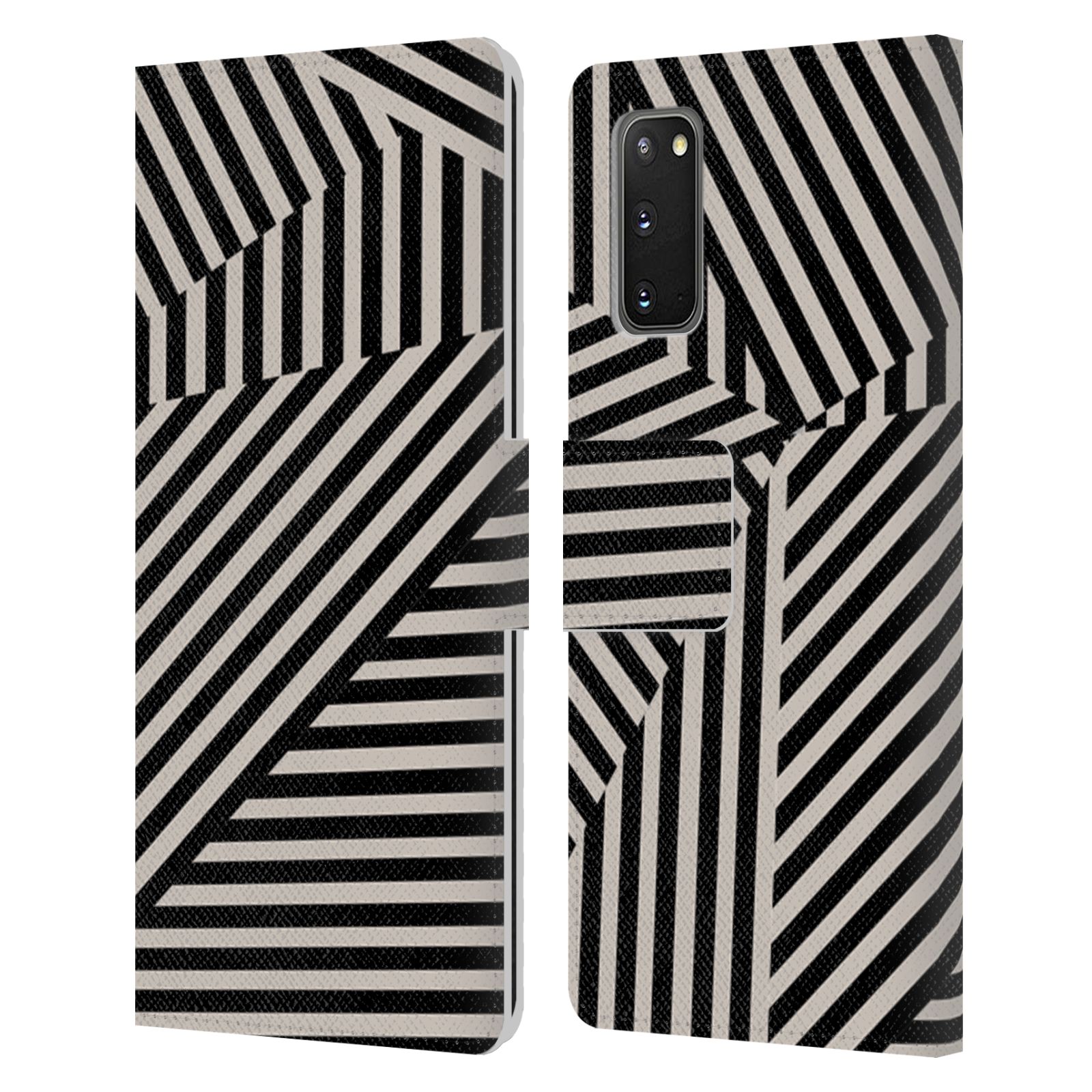 HEAD CASE DESIGNS DYNAMIC STRIPES LEATHER BOOK WALLET CASE FOR SAMSUNG PHONES 2 - Picture 8 of 12