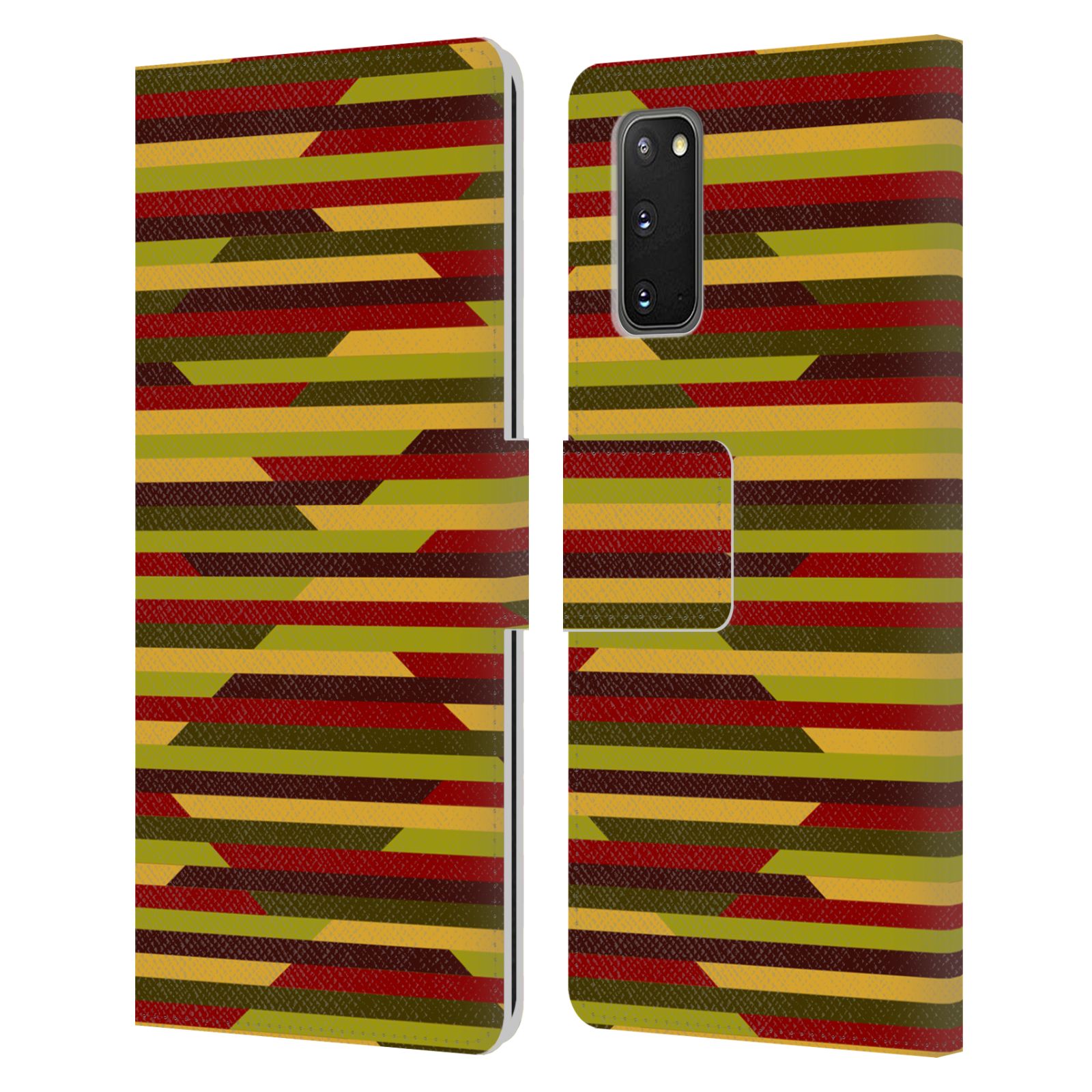 HEAD CASE DESIGNS DYNAMIC STRIPES LEATHER BOOK WALLET CASE FOR SAMSUNG PHONES 2 - Picture 9 of 12