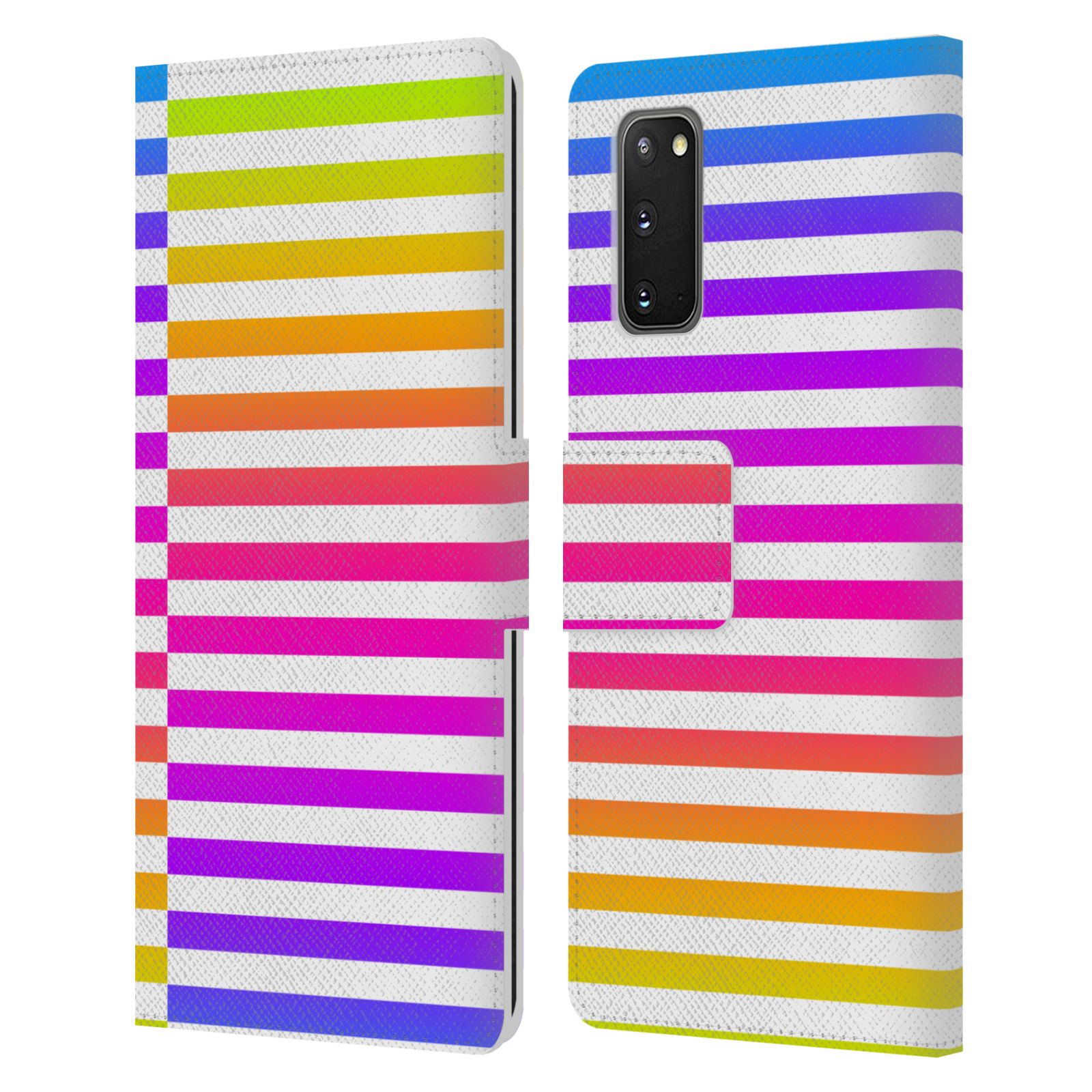 HEAD CASE DESIGNS DYNAMIC STRIPES LEATHER BOOK WALLET CASE FOR SAMSUNG PHONES 2 - Picture 11 of 12