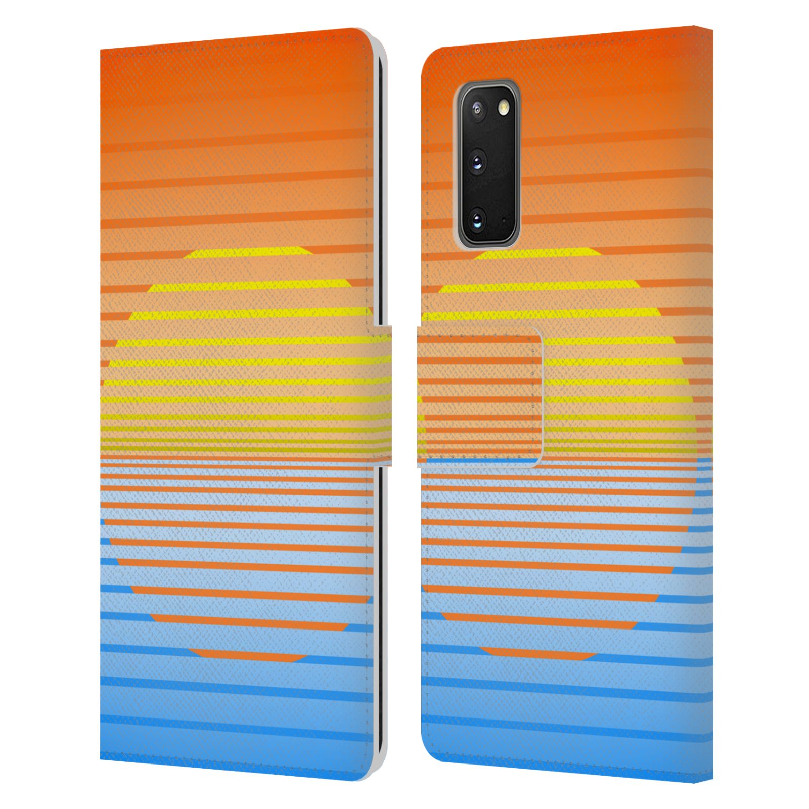 HEAD CASE DESIGNS DYNAMIC STRIPES LEATHER BOOK WALLET CASE FOR SAMSUNG PHONES 2 - Picture 12 of 12