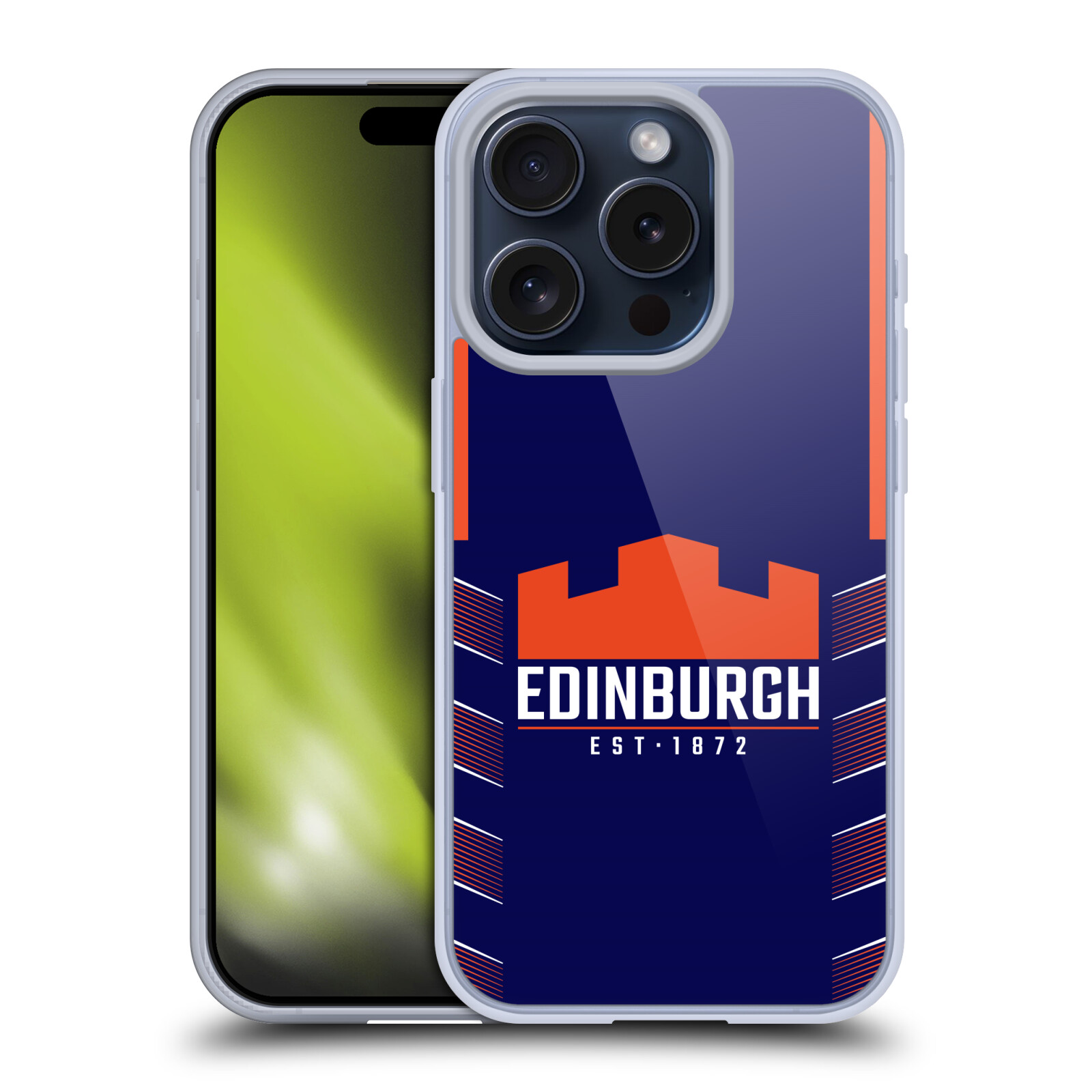 EDINBURGH RUGBY 2020/21 CRÊTE KIT ÉTUI COQUE EN GEL POUR APPLE iPHONE TÉLÉPHONES - Photo 8 sur 8