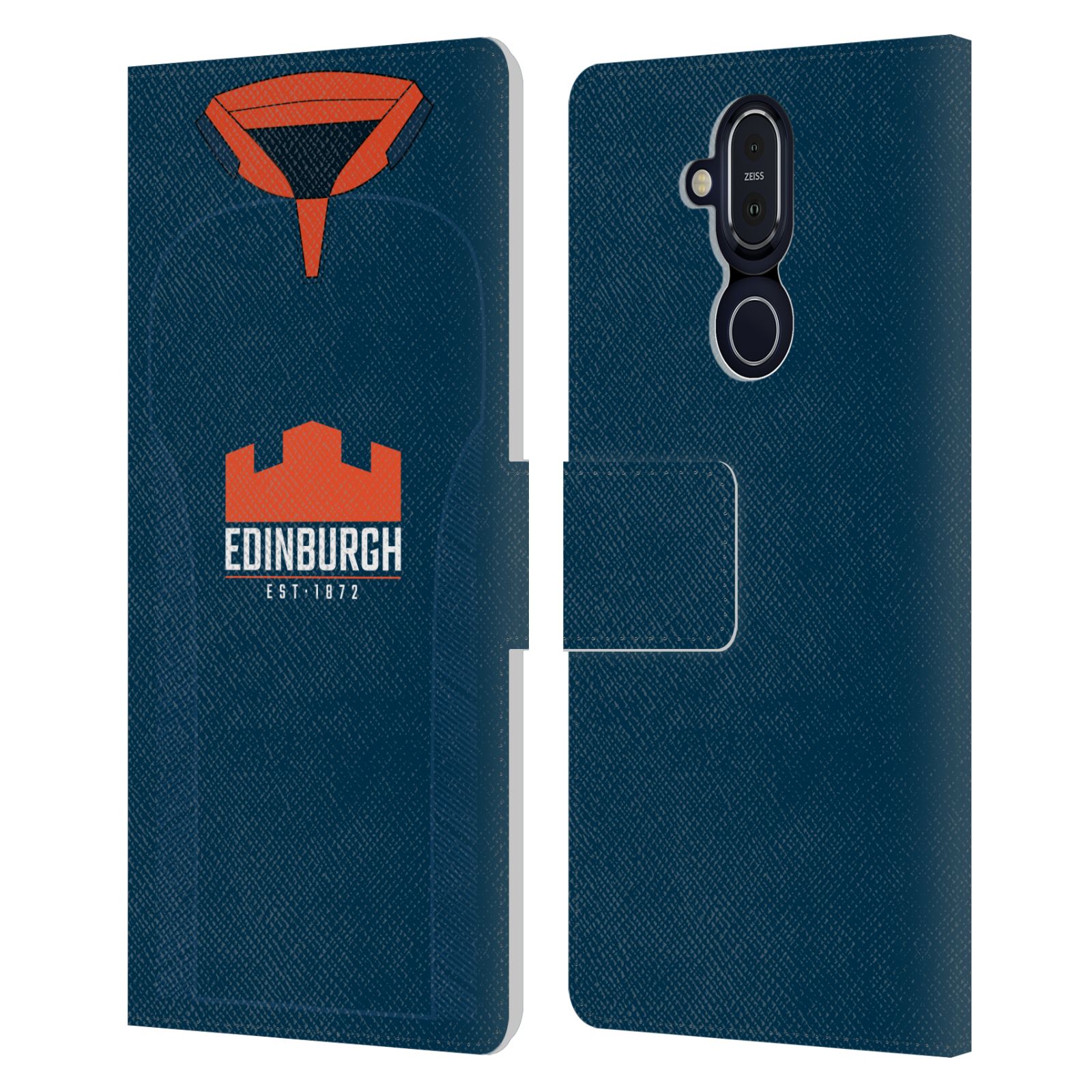 OFFICIAL EDINBURGH RUGBY 2021/22 CREST KIT LEATHER BOOK CASE FOR NOKIA PHONES - Picture 8 of 8