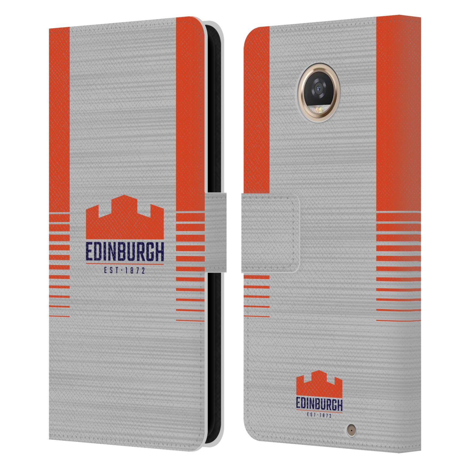 OFFICIAL EDINBURGH RUGBY 2023/24 CREST KIT LEATHER BOOK CASE FOR MOTOROLA PHONES - 第 7/8 張圖片