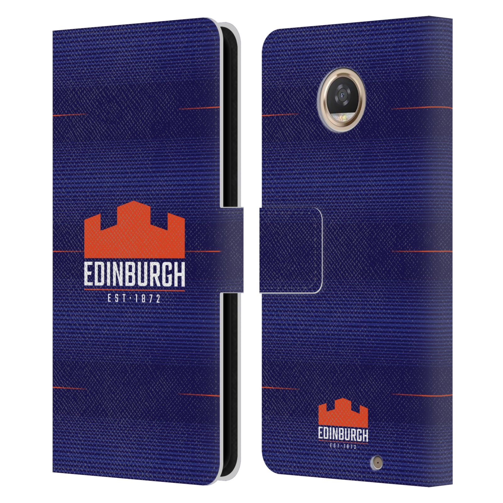 OFFICIAL EDINBURGH RUGBY 2023/24 CREST KIT LEATHER BOOK CASE FOR MOTOROLA PHONES - 第 8/8 張圖片
