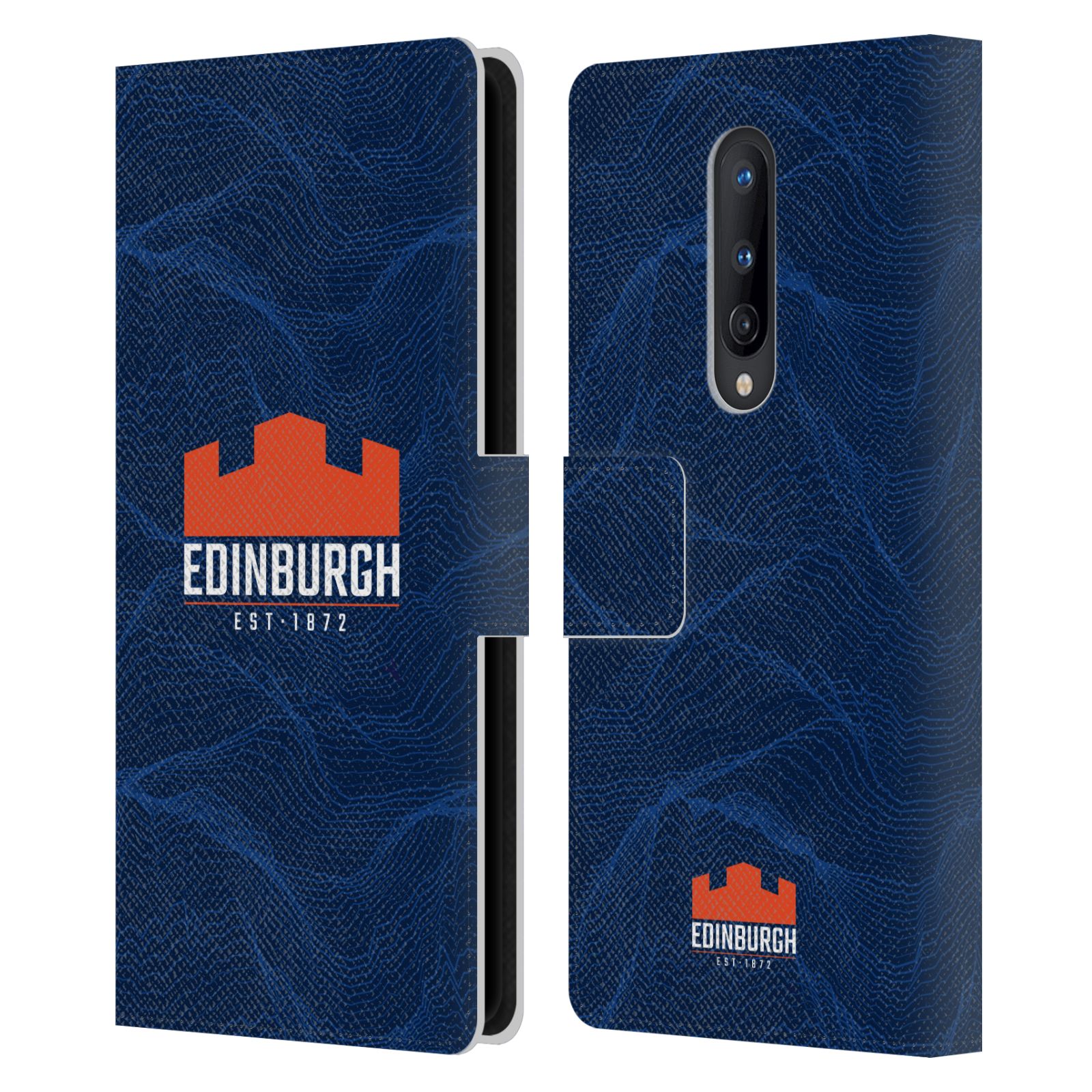 OFFICIAL EDINBURGH RUGBY 2024/25 CREST KIT LEATHER BOOK CASE FOR ONEPLUS PHONES - Picture 8 of 9