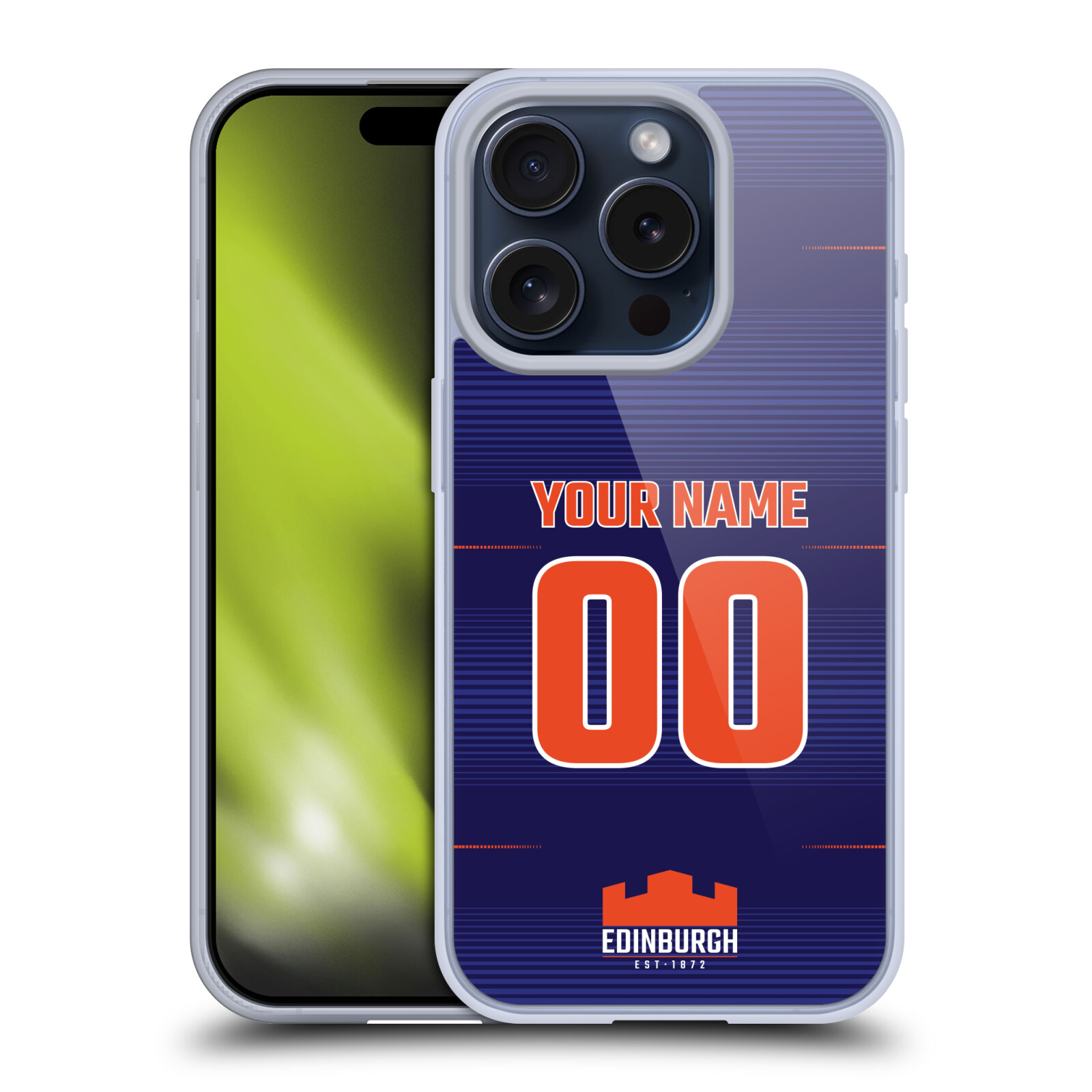 CUSTOM EDINBURGH RUGBY 2023/24 KIT SOFT GEL CASE FOR APPLE iPHONE PHONES - 第 9/9 張圖片