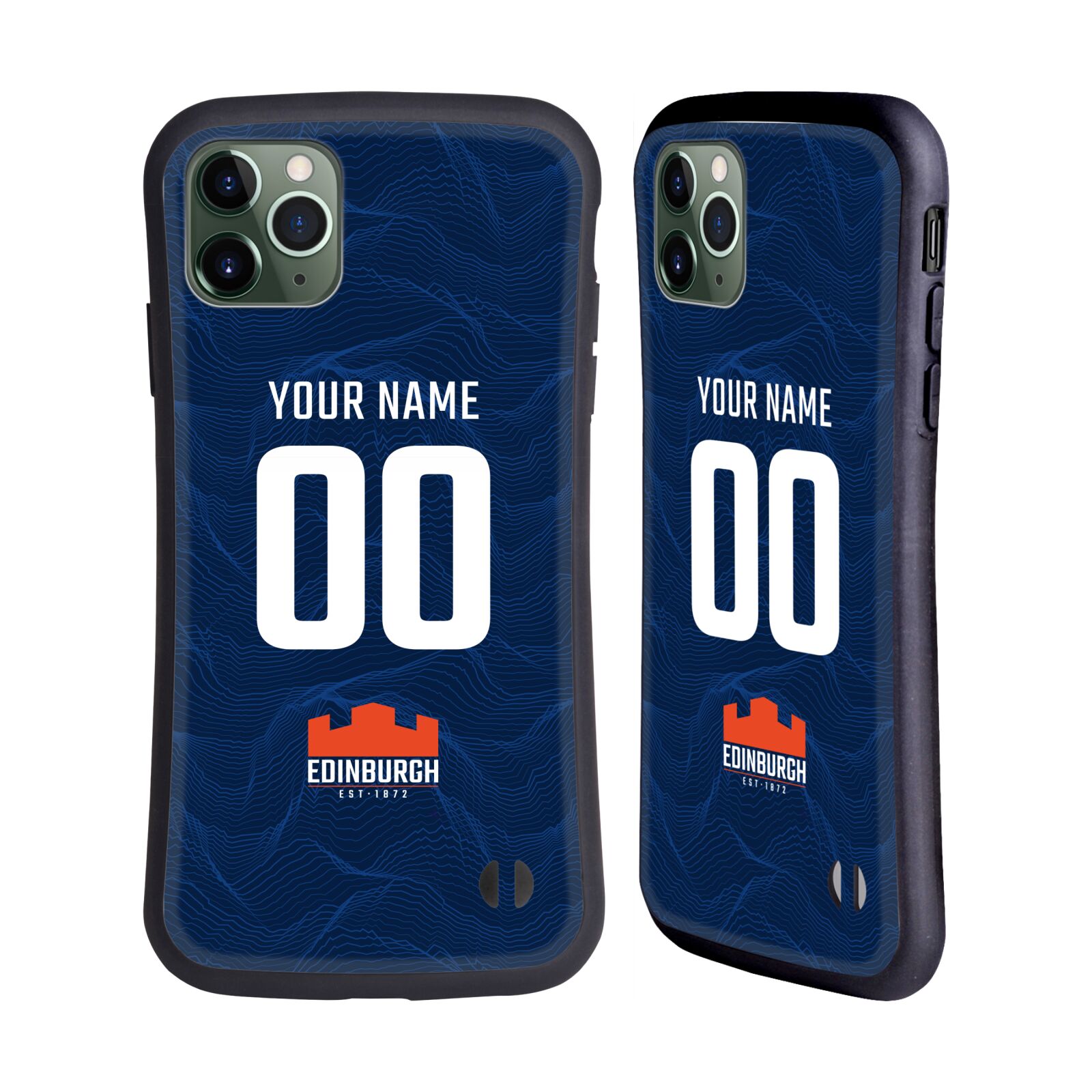 CUSTOM EDINBURGH RUGBY 2024/25 KIT HYBRID CASE FOR APPLE iPHONES PHONES - 第 9/9 張圖片