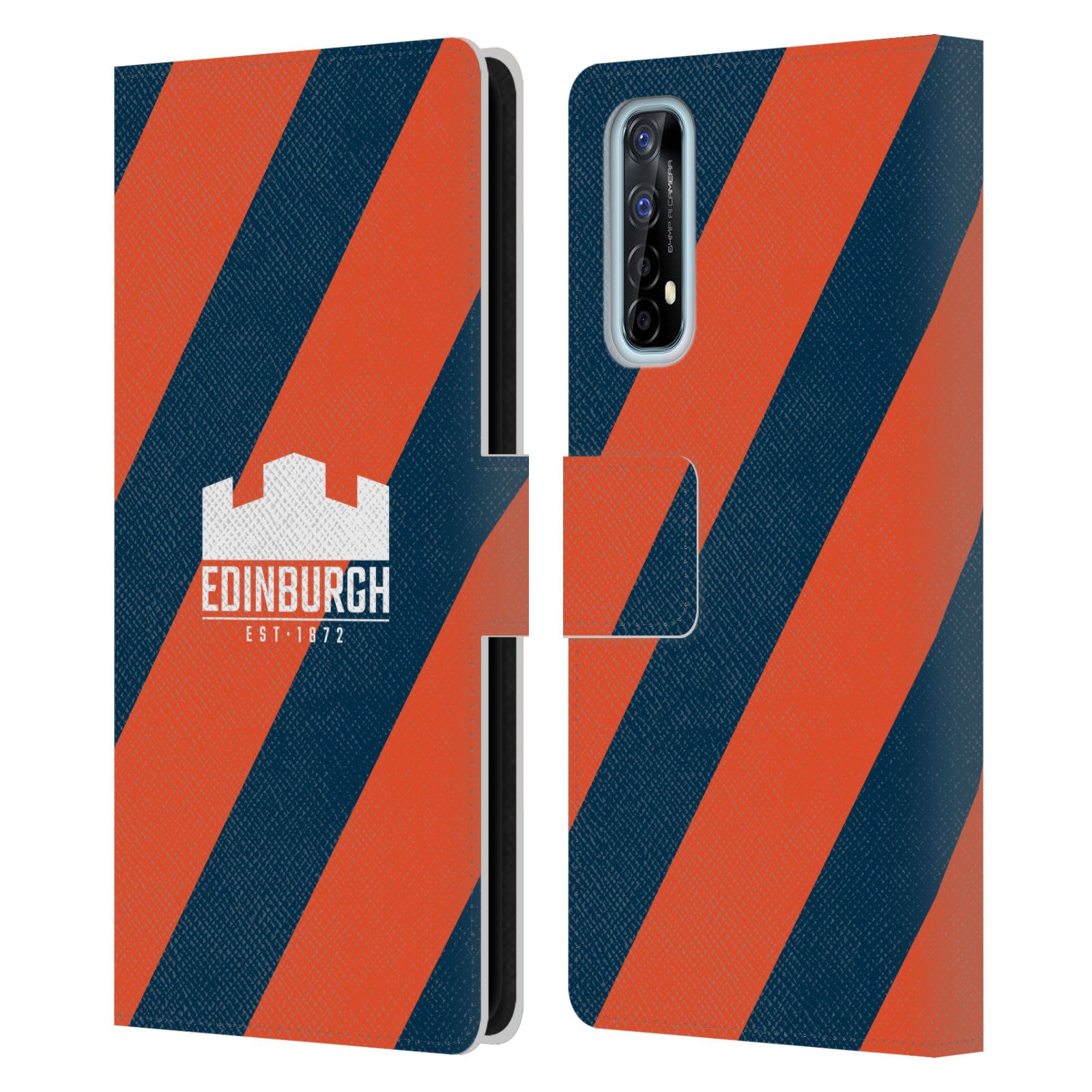 OFFICIAL EDINBURGH RUGBY LOGO ART LEATHER BOOK WALLET CASE FOR REALME PHONES - Picture 7 of 12