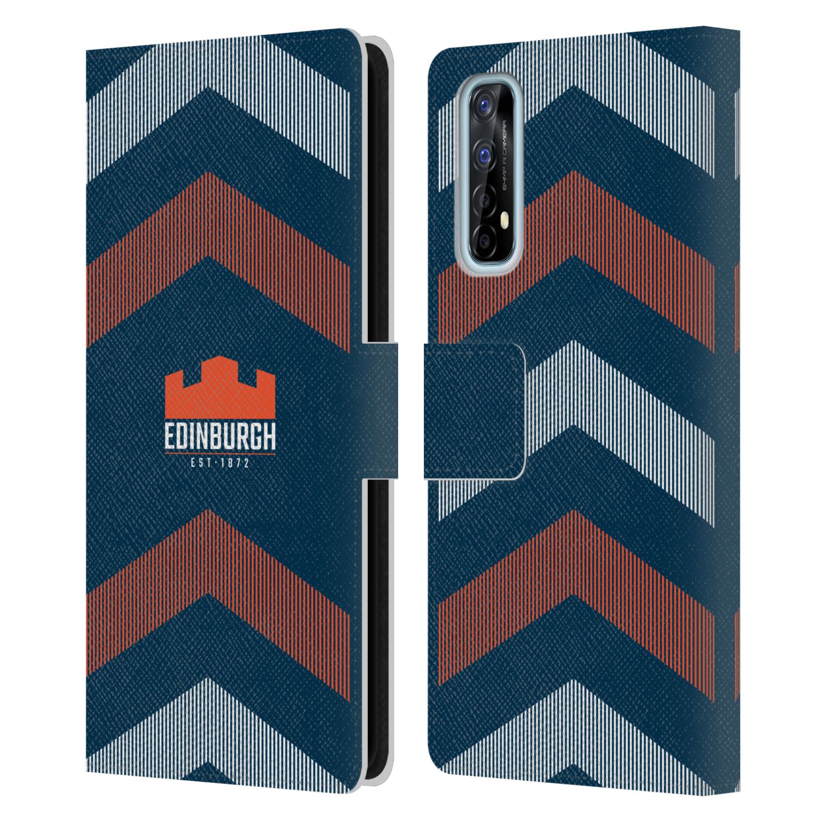 OFFICIAL EDINBURGH RUGBY LOGO ART LEATHER BOOK WALLET CASE FOR REALME PHONES - Picture 8 of 12
