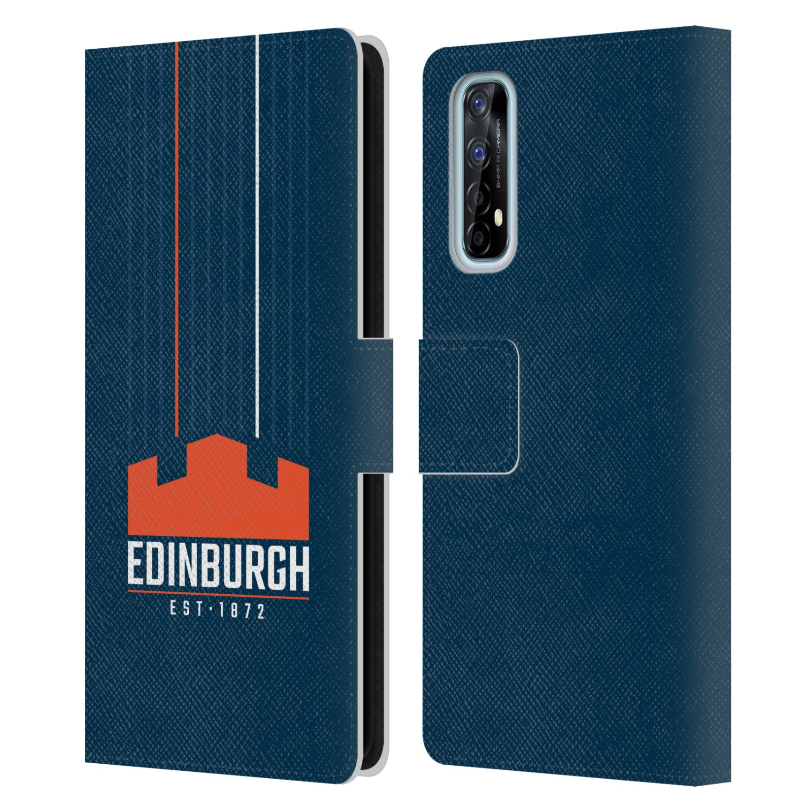 OFFICIAL EDINBURGH RUGBY LOGO ART LEATHER BOOK WALLET CASE FOR REALME PHONES - Picture 11 of 12