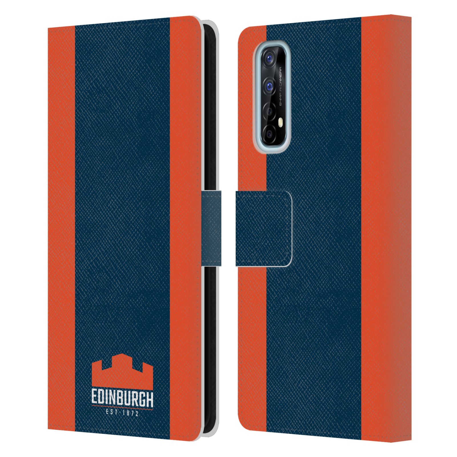 OFFICIAL EDINBURGH RUGBY LOGO ART LEATHER BOOK WALLET CASE FOR REALME PHONES - Picture 10 of 12